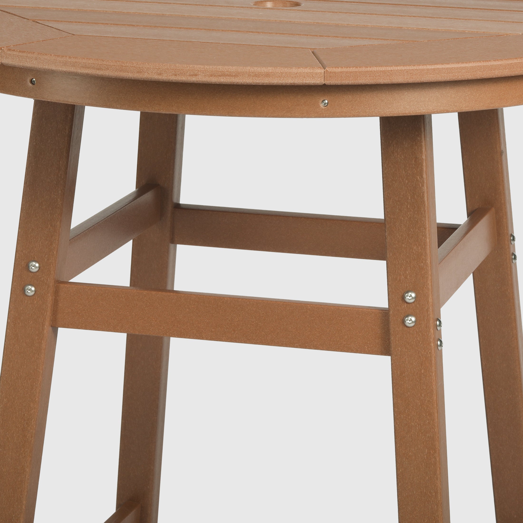 Paradise Outdoor 35" HDPE Round Patio Bar Height Table