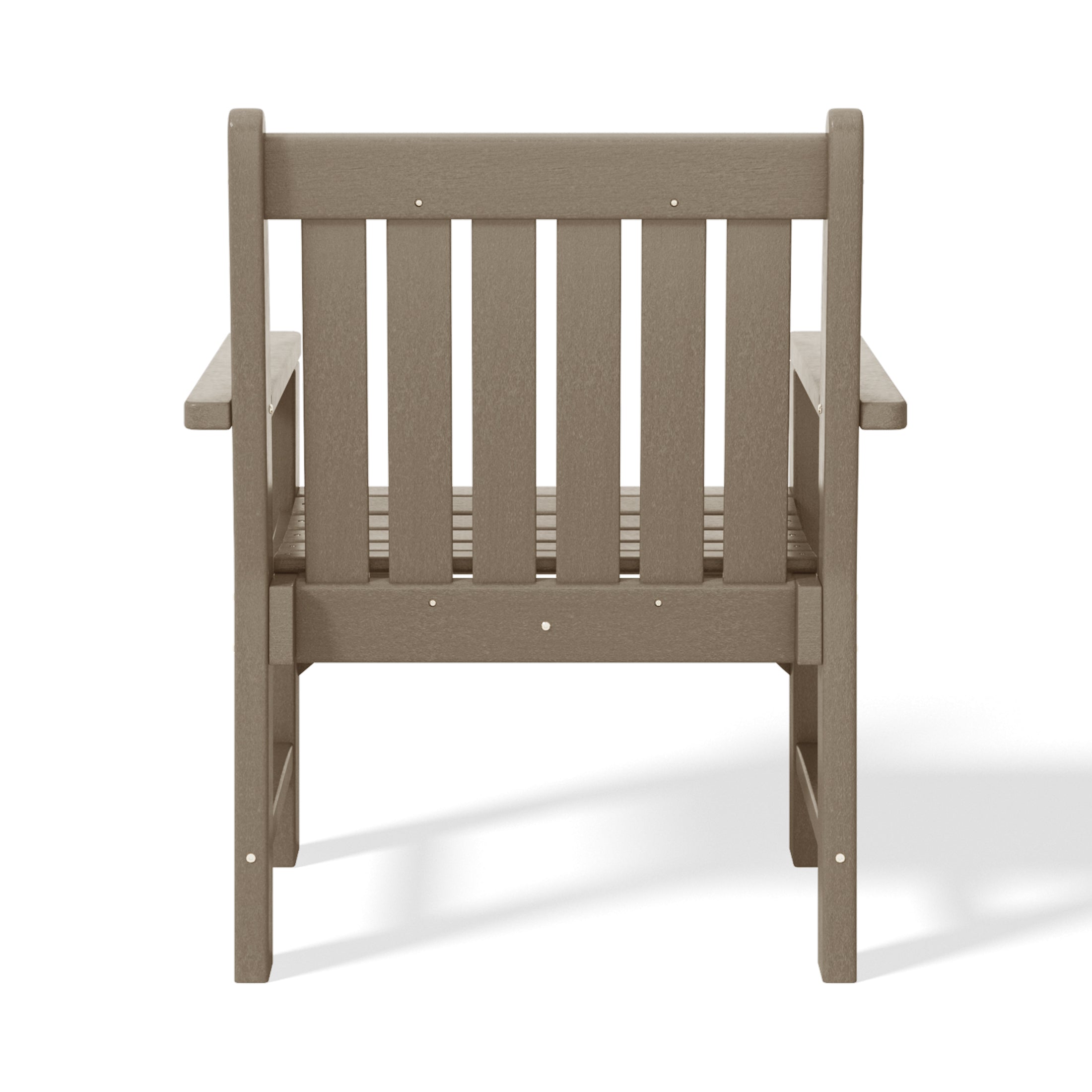 Paradise Outdoor Patio 3-Piece HDPE Adirondack Garden Chairs with Square Adirondack Side Table Set