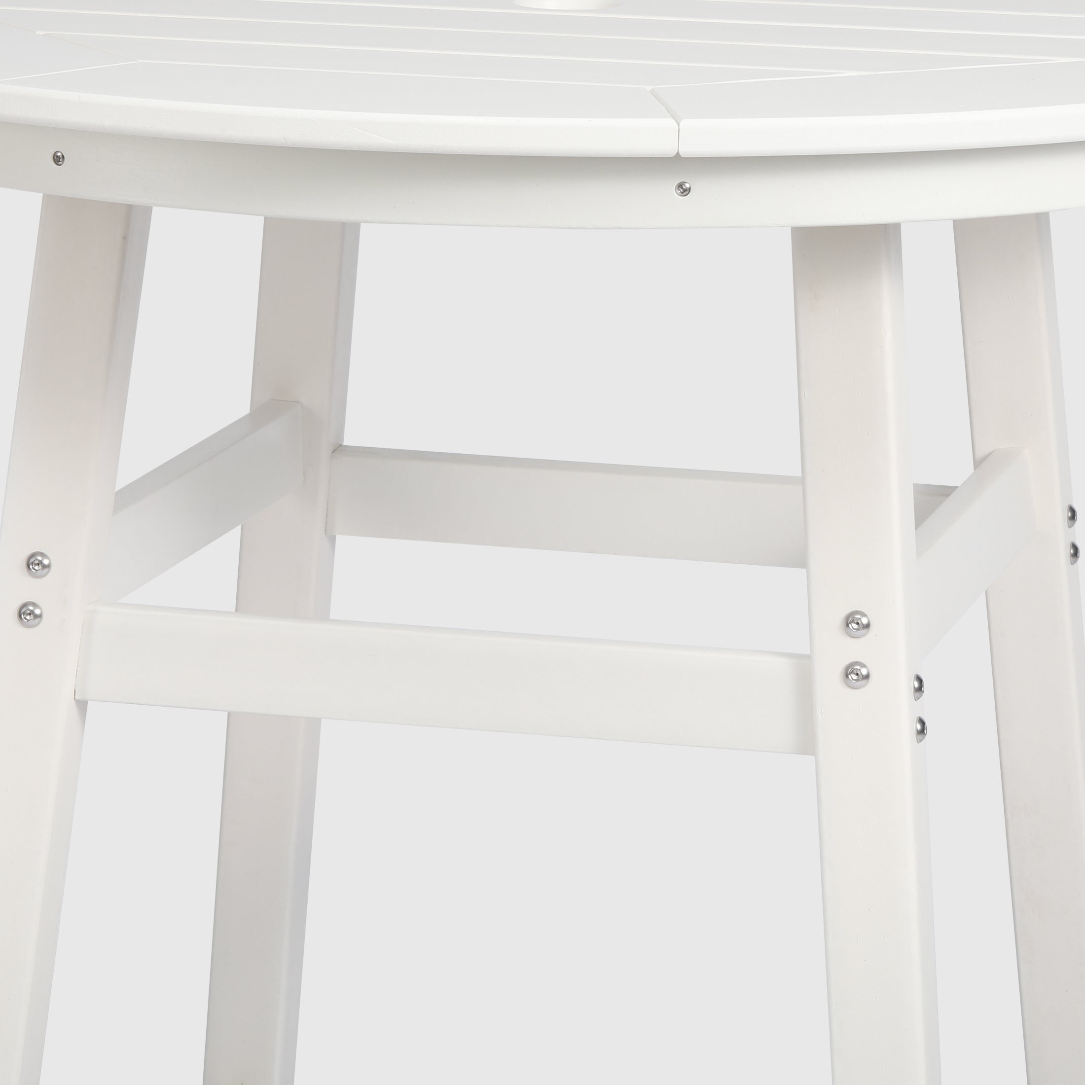 Paradise 5-Piece HDPE Outdoor Patio Dining Bar Bistro Table Set with Bar Stools