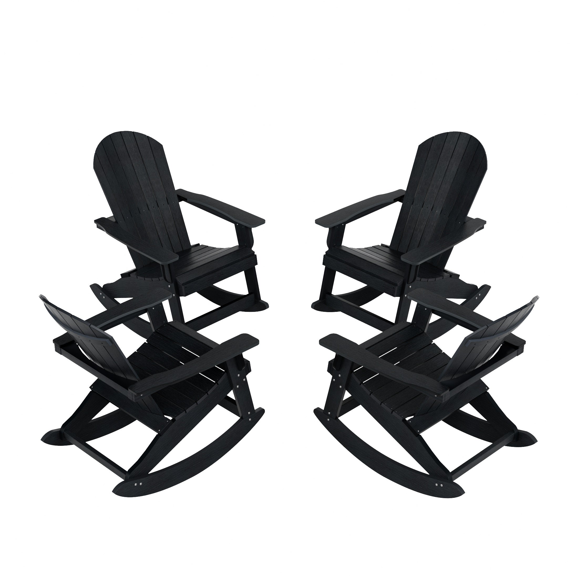 Florence Outdoor Rocking Adirondack Chair (Set of 4)