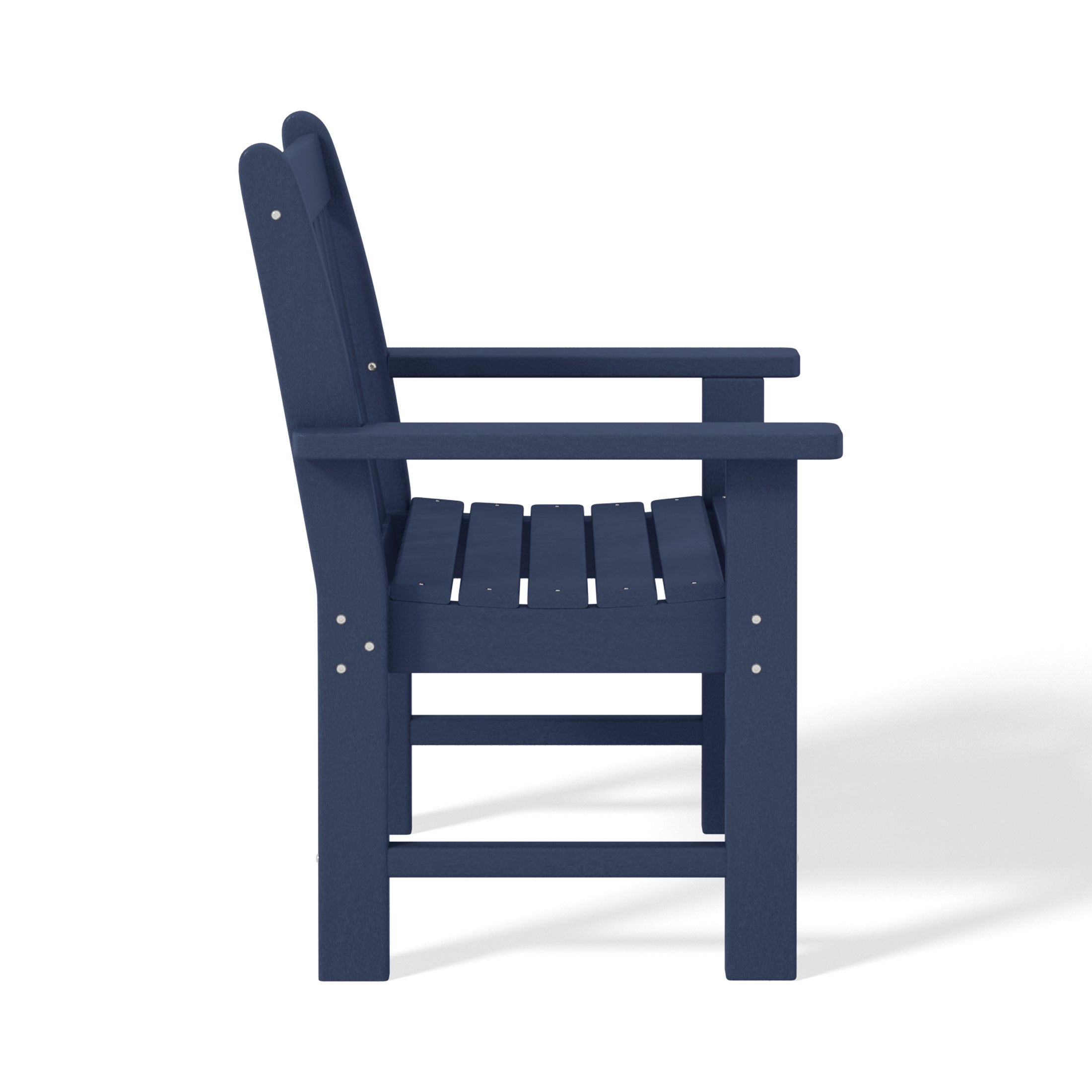 Paradise Outdoor Patio HDPE Adirondack Dining Arm Chairs (Set of 2)