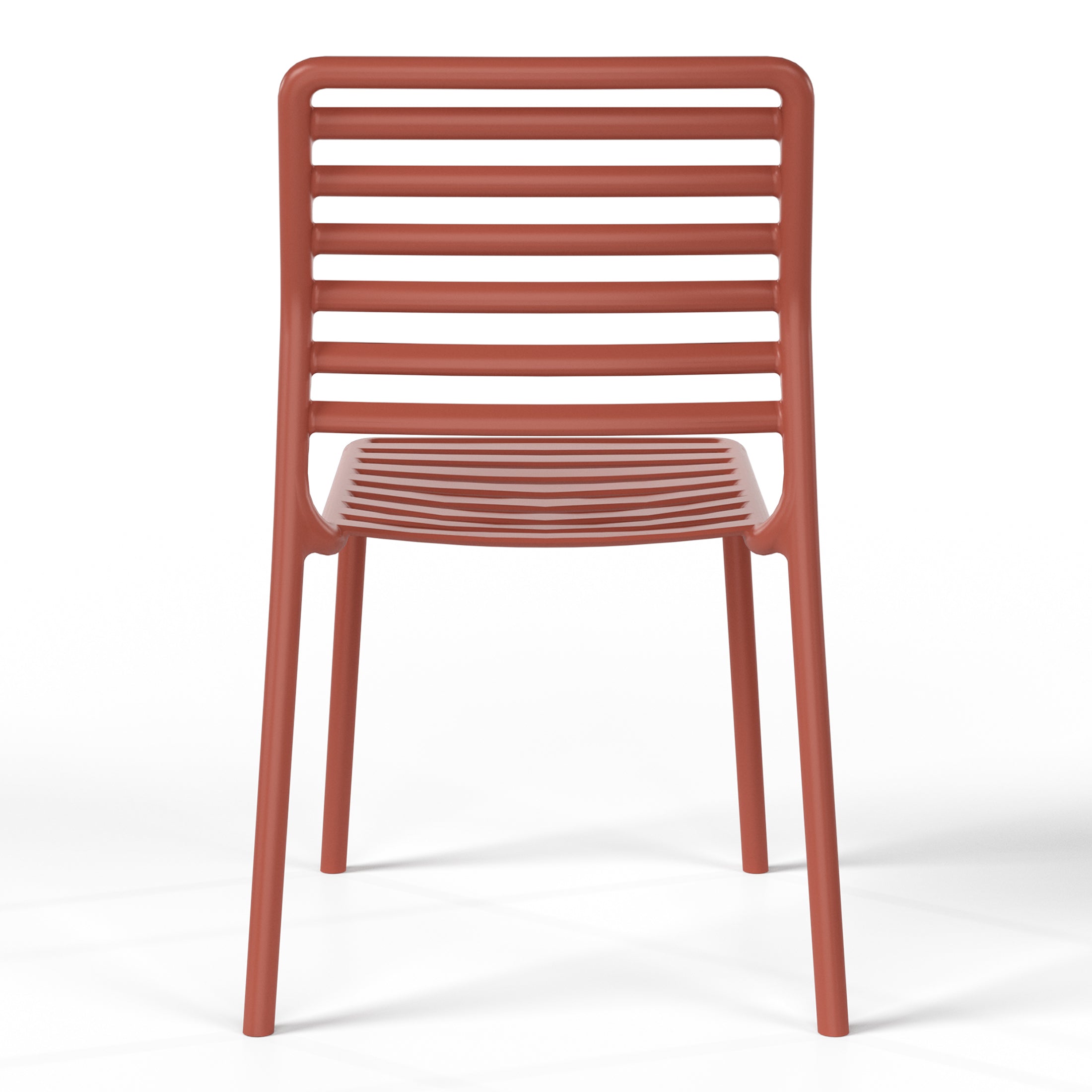 Sunshine Outdoor Stackable Polypropylene Plastic Resin Dining Side Chairs (Set of 2)