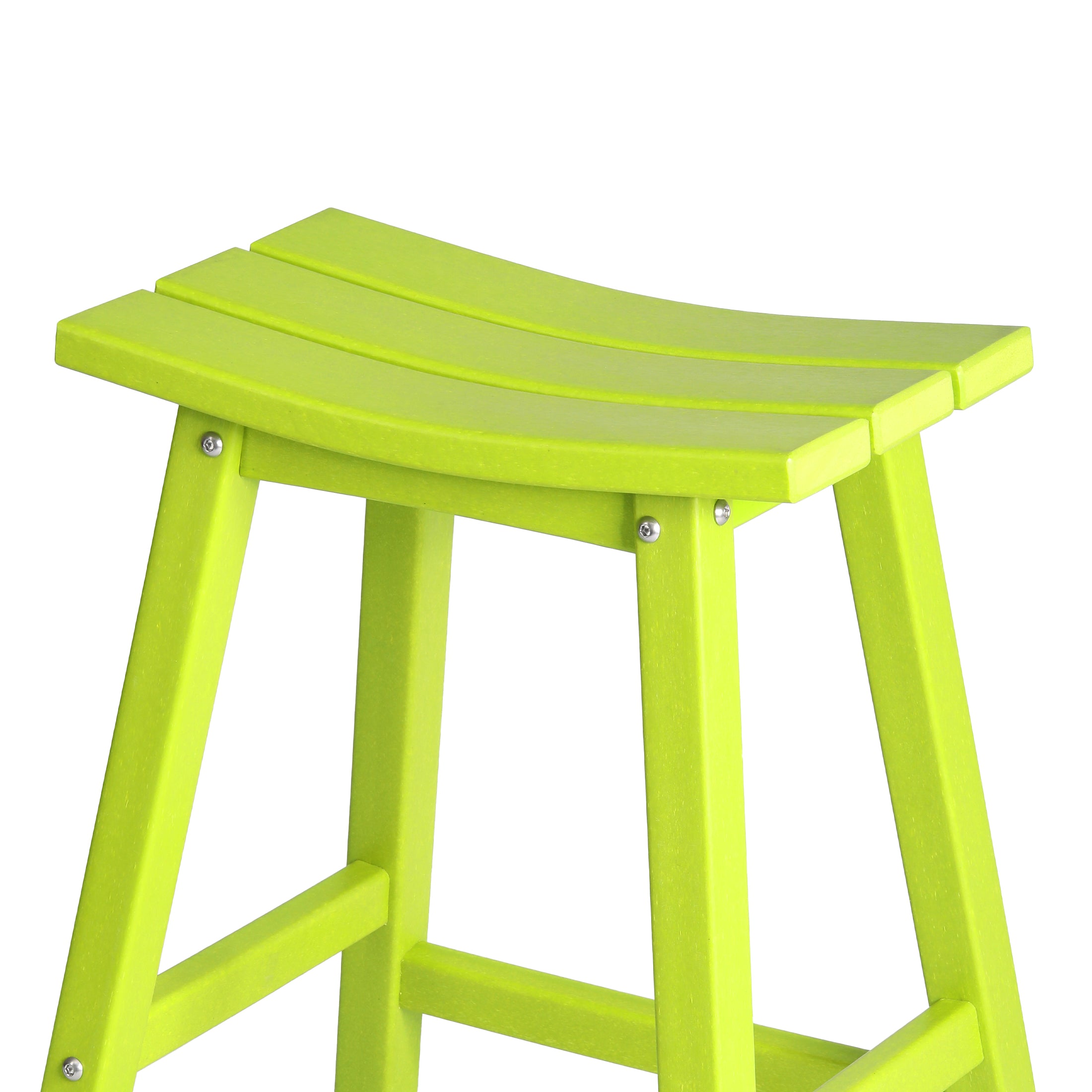 Paradise 2 piece set of 24" height Outdoor / Patio Saddle bar stools