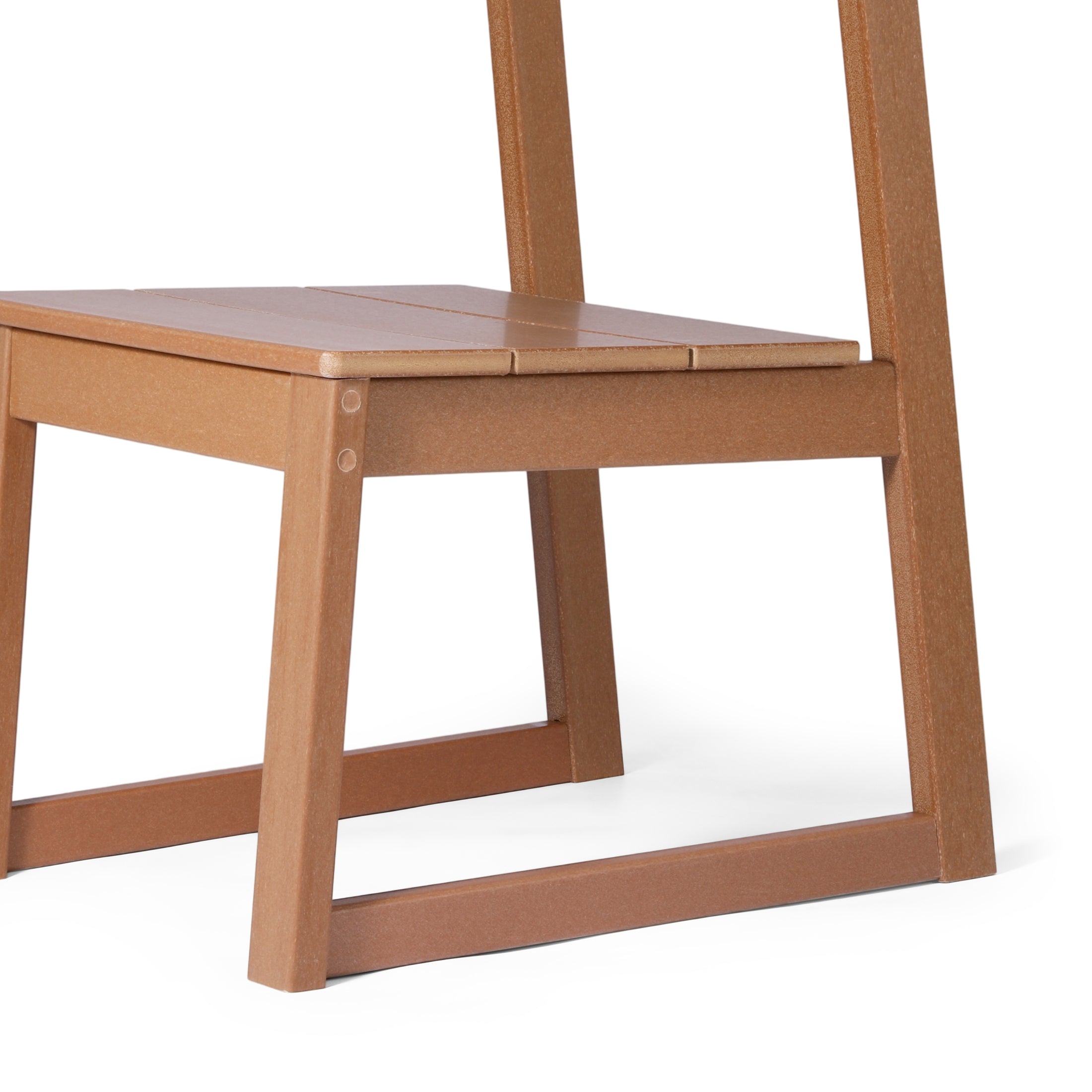 Cambria Modern HDPE Outdoor Armless Patio Dining Chairs (Set of 2)