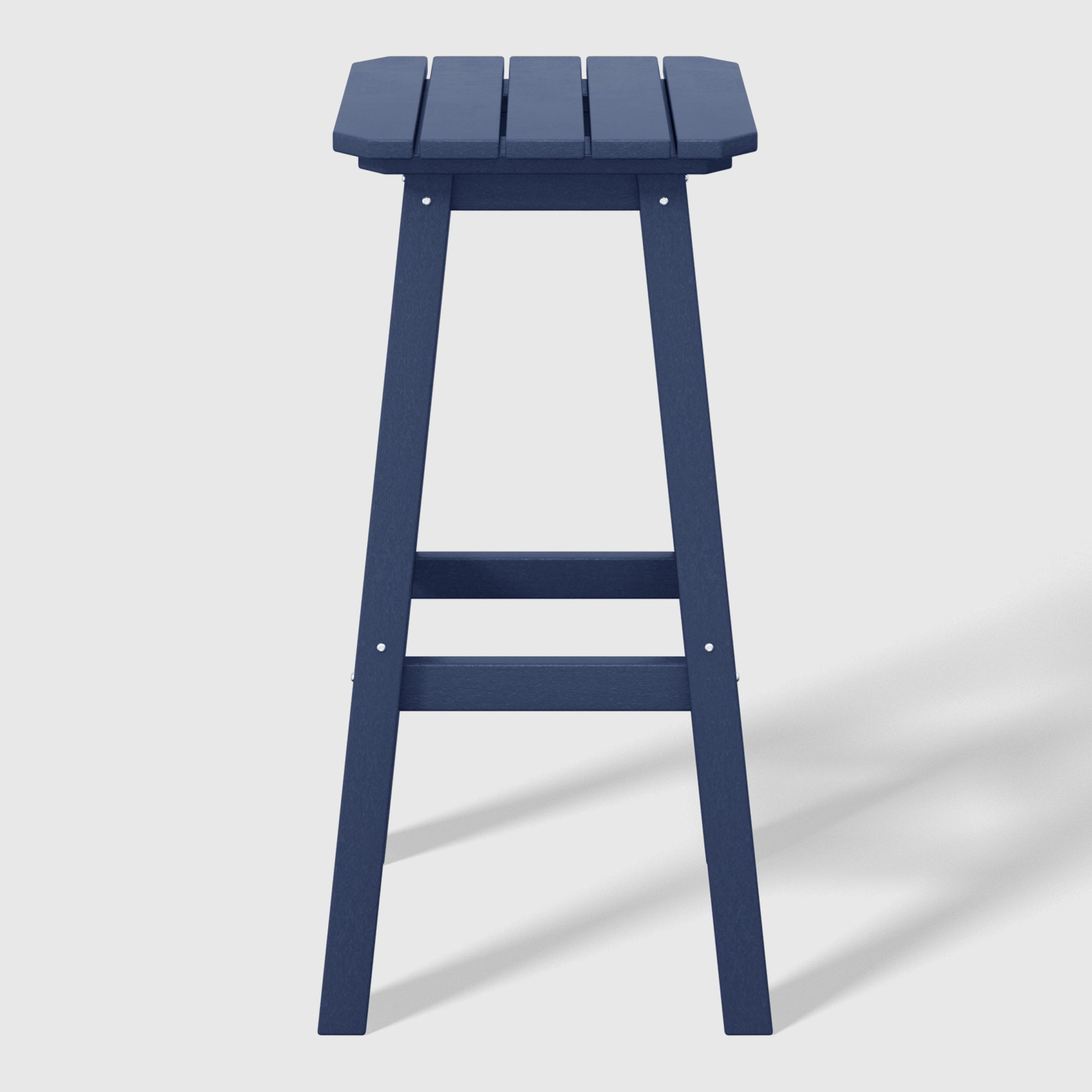 Paradise 29" HDPE Outdoor Patio Square Bar Stools (Set of 2)