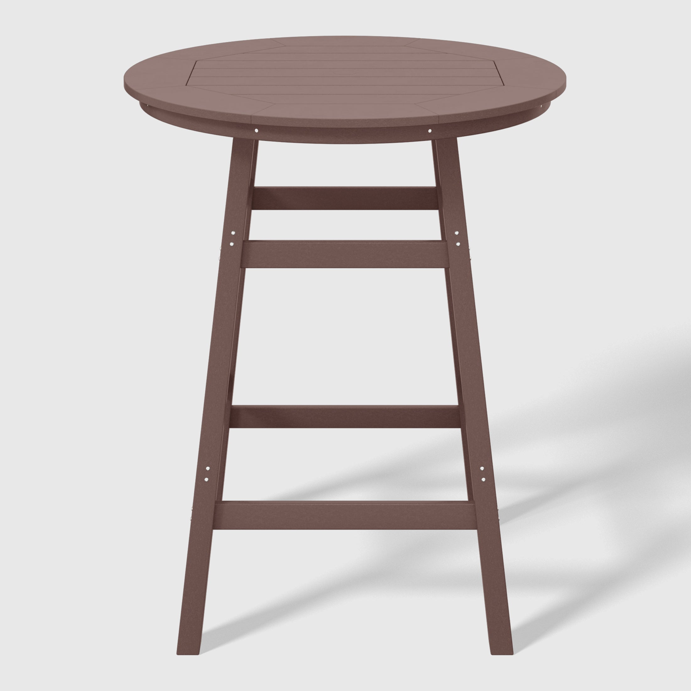 Paradise 5-Piece HDPE Outdoor Patio Dining Bar Bistro Table Set with Bar Stools