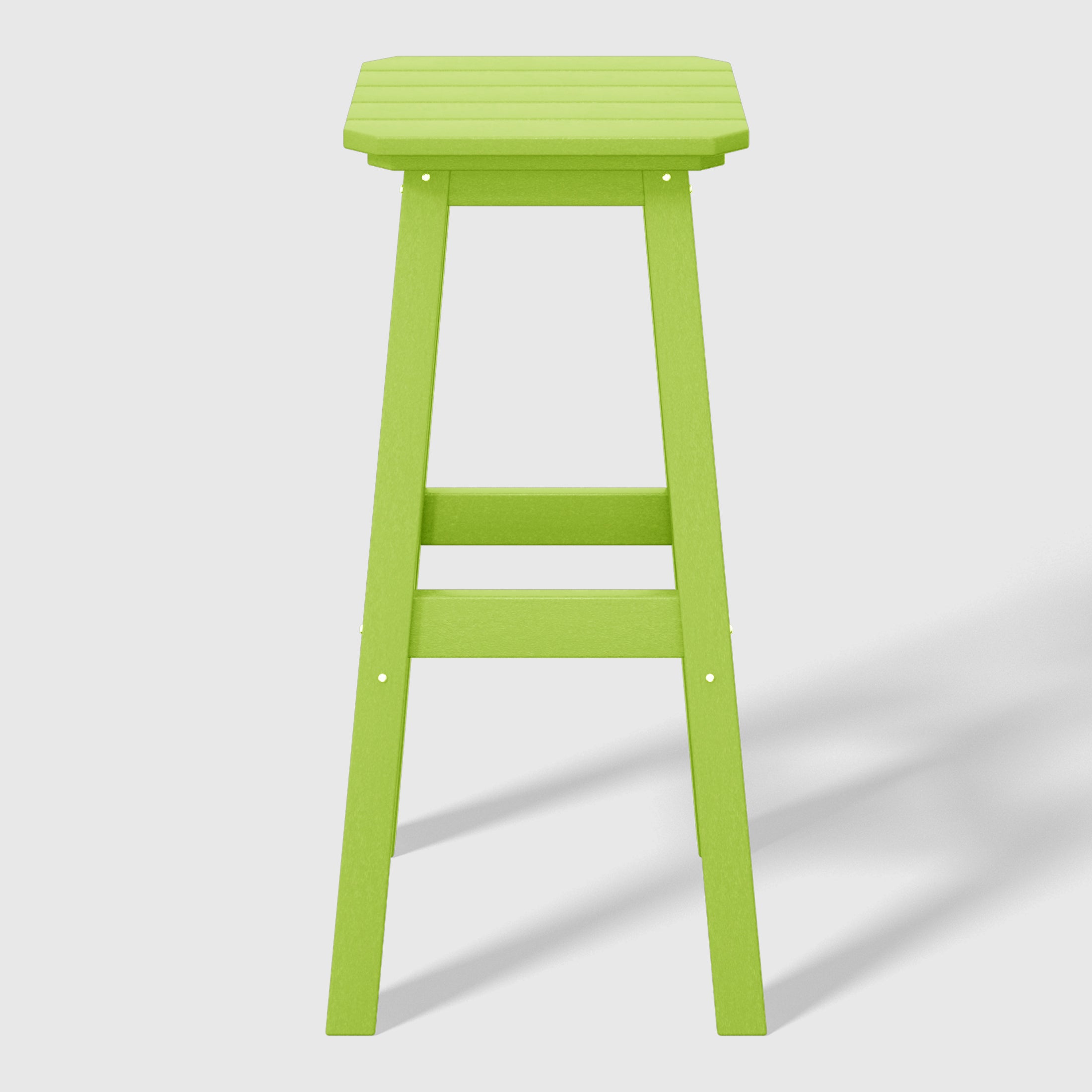Paradise 29" HDPE Outdoor Patio Square Bar Stools (Set of 2)