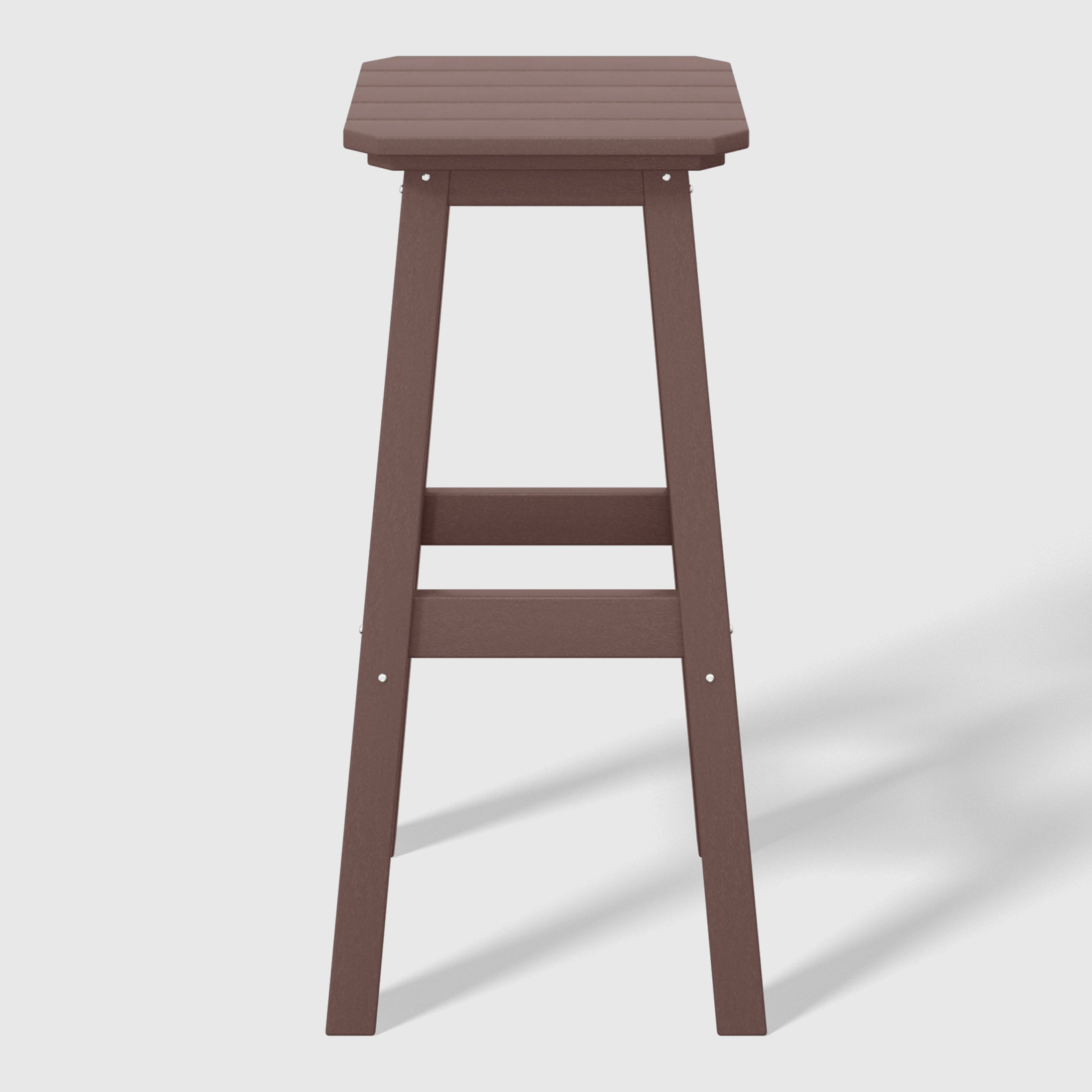 Paradise 29" HDPE Outdoor Patio Square Bar Stools (Set of 2)