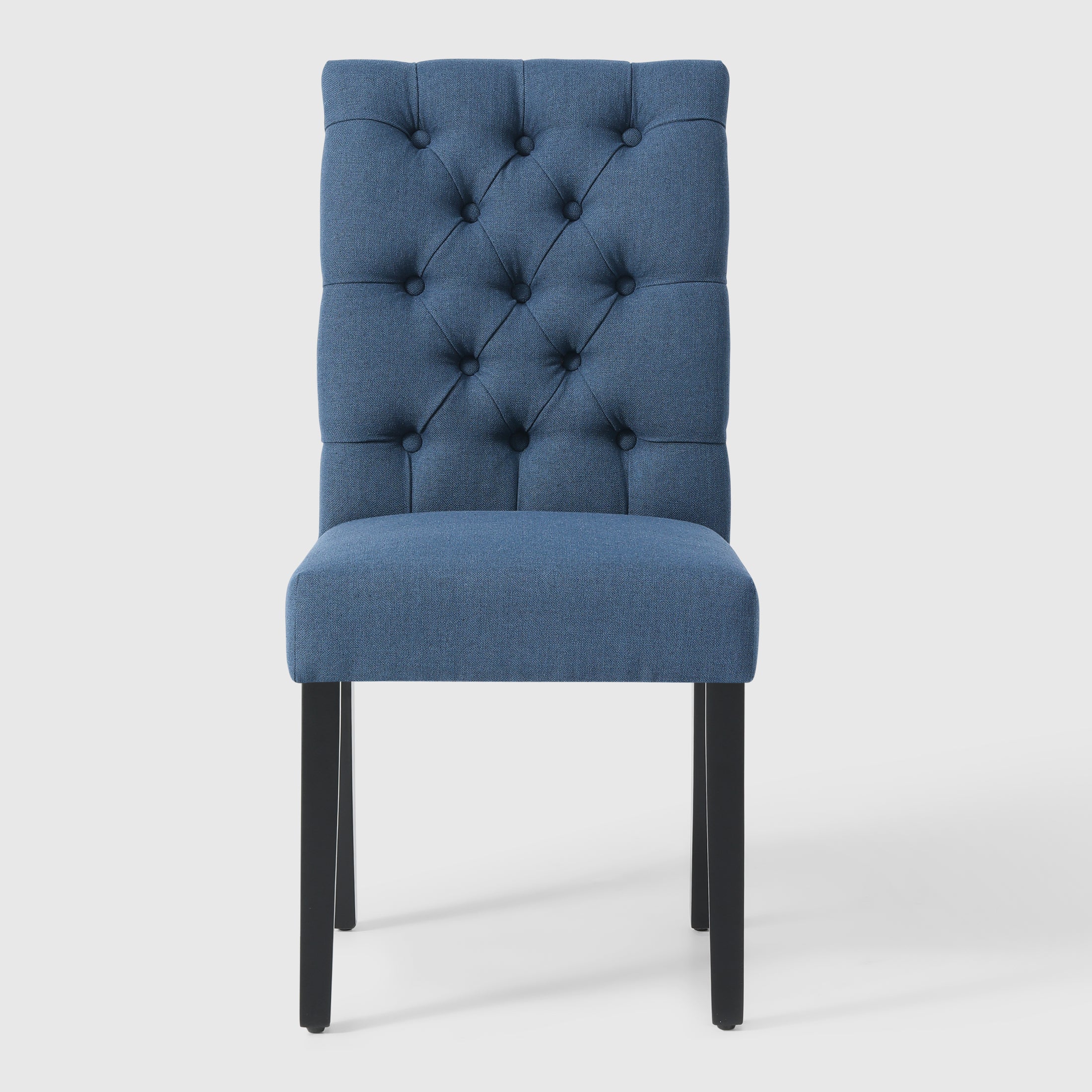 Bellmount Linen fabric tufted upholstered side chair