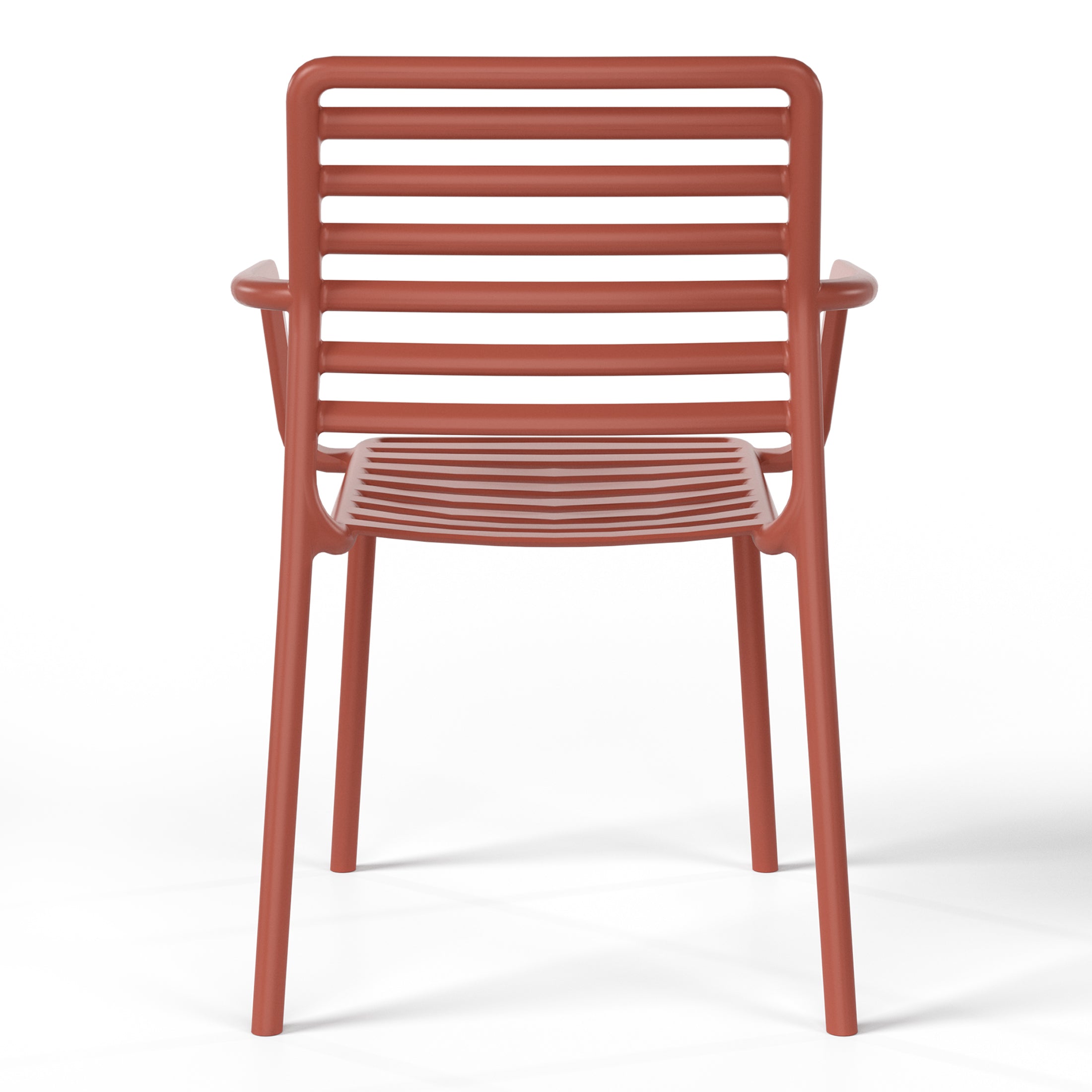 Sunshine Outdoor Stackable Polypropylene Plastic Resin Dining Armchairs (Set of 4)
