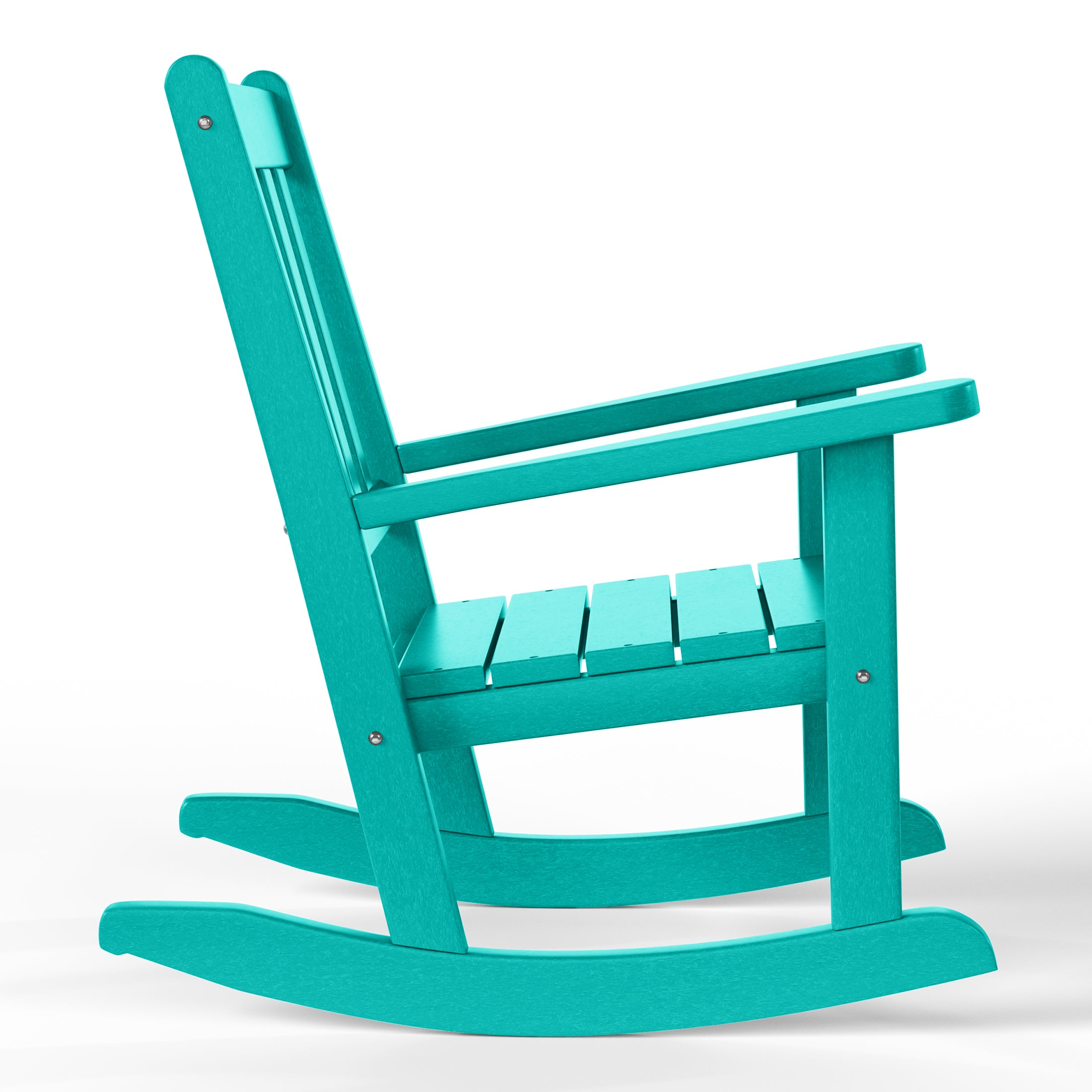 Paradise 3-Piece Kids Outdoor Rocking Chairs Set With Kids Square Side Table