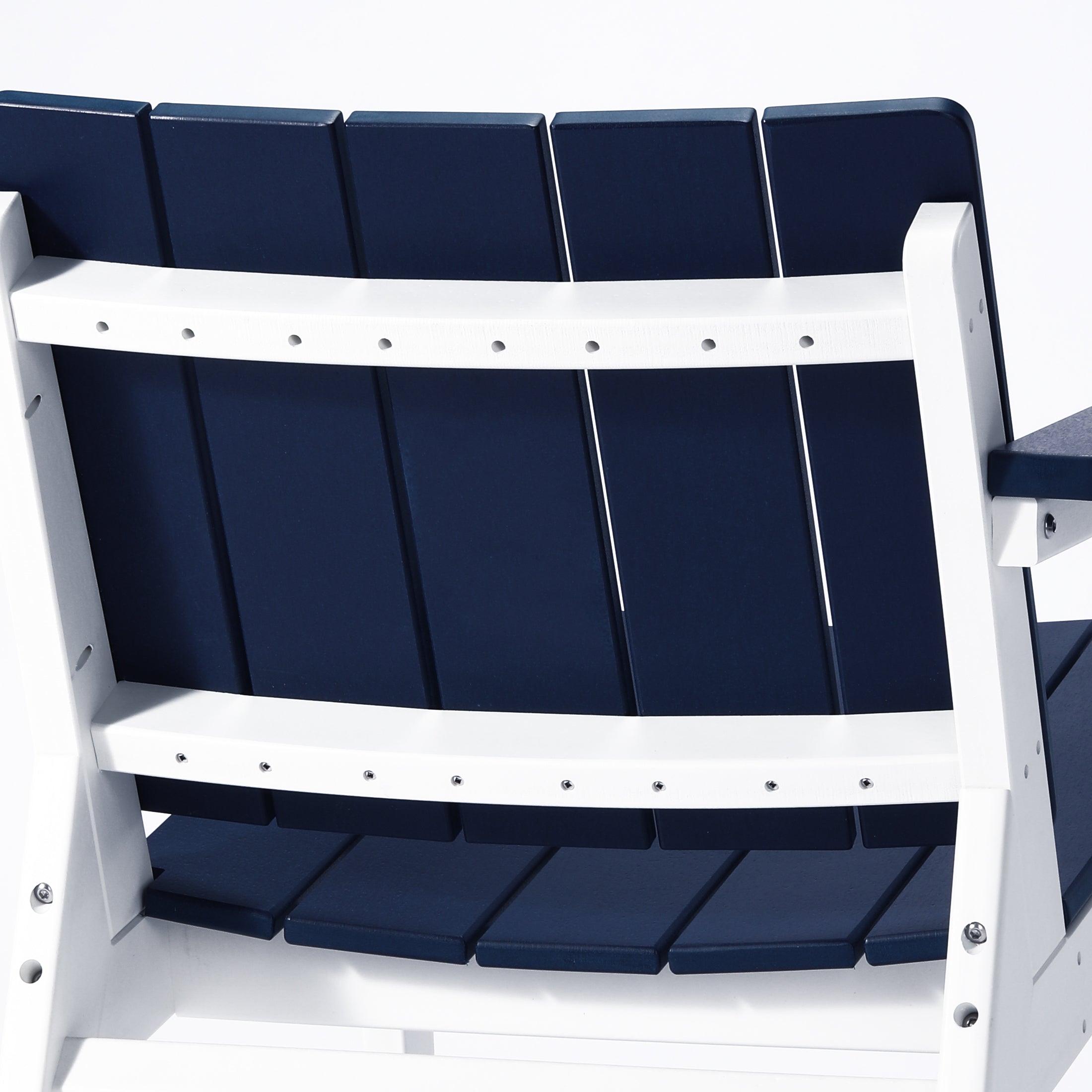 Seaside 3-Piece Outdoor HDPE Conversation Set with Deep Seating Chairs and Round Side Table