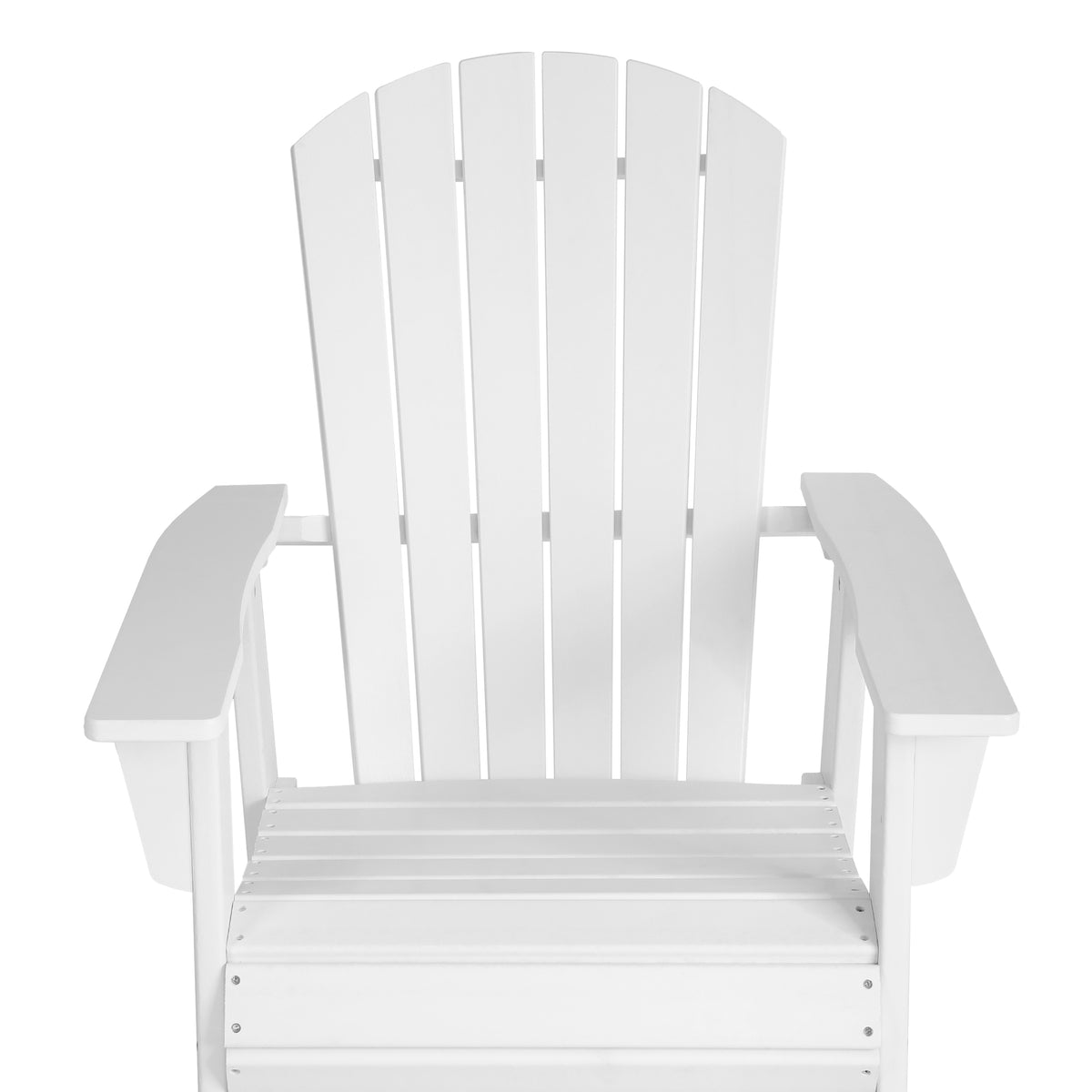 Portside Outdoor Patio Shell-back Adirondack Dining Chair Weather Resistant