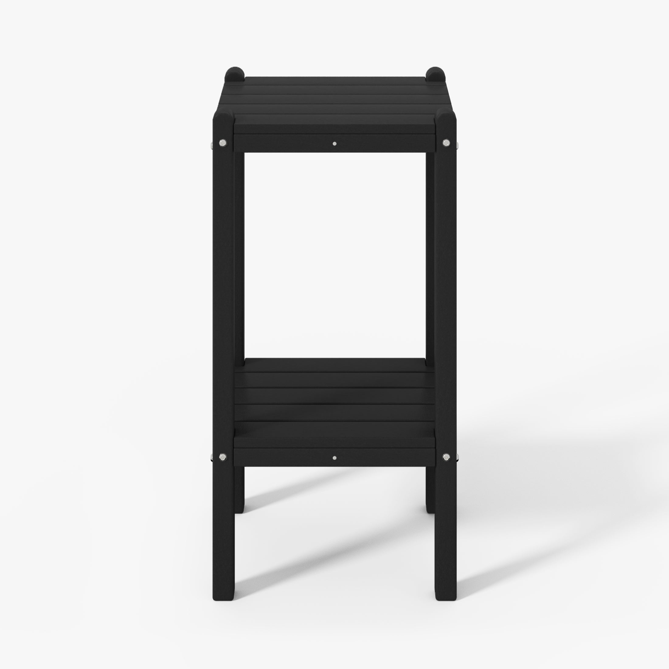 Paradise 36" Outdoor Adirondack HDPE 2-Tier Patio Side Table