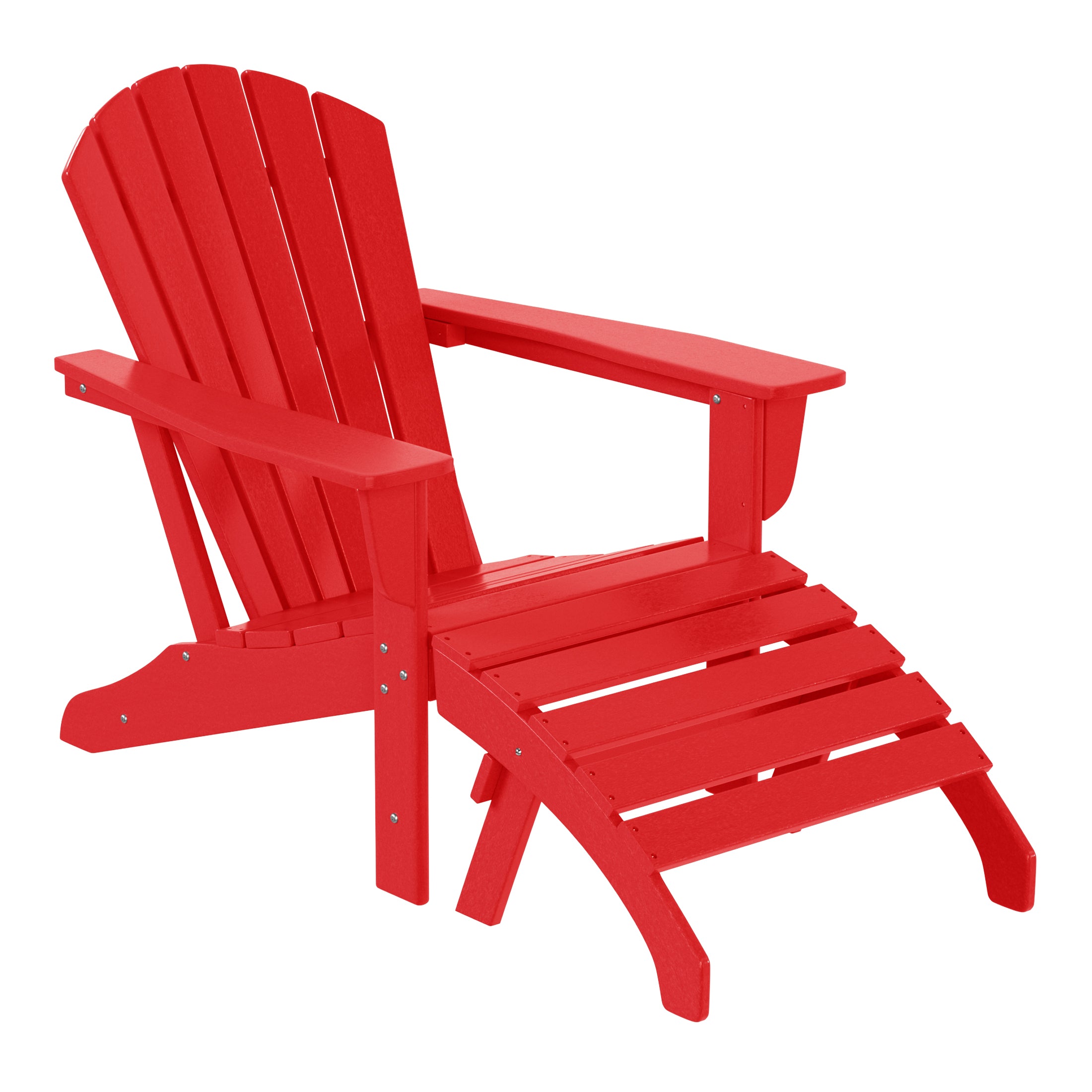 Portside Outdoor Adirondack Chair With Ottoman 2-Piece Set