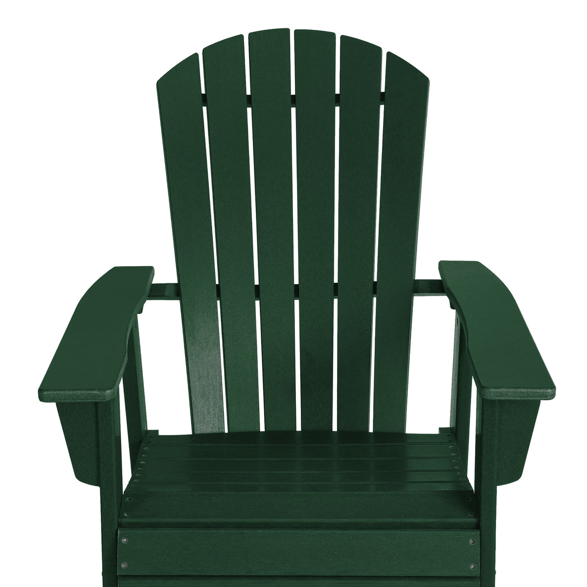 Portside Outdoor Patio Shell-back Adirondack Dining Chair Weather Resistant