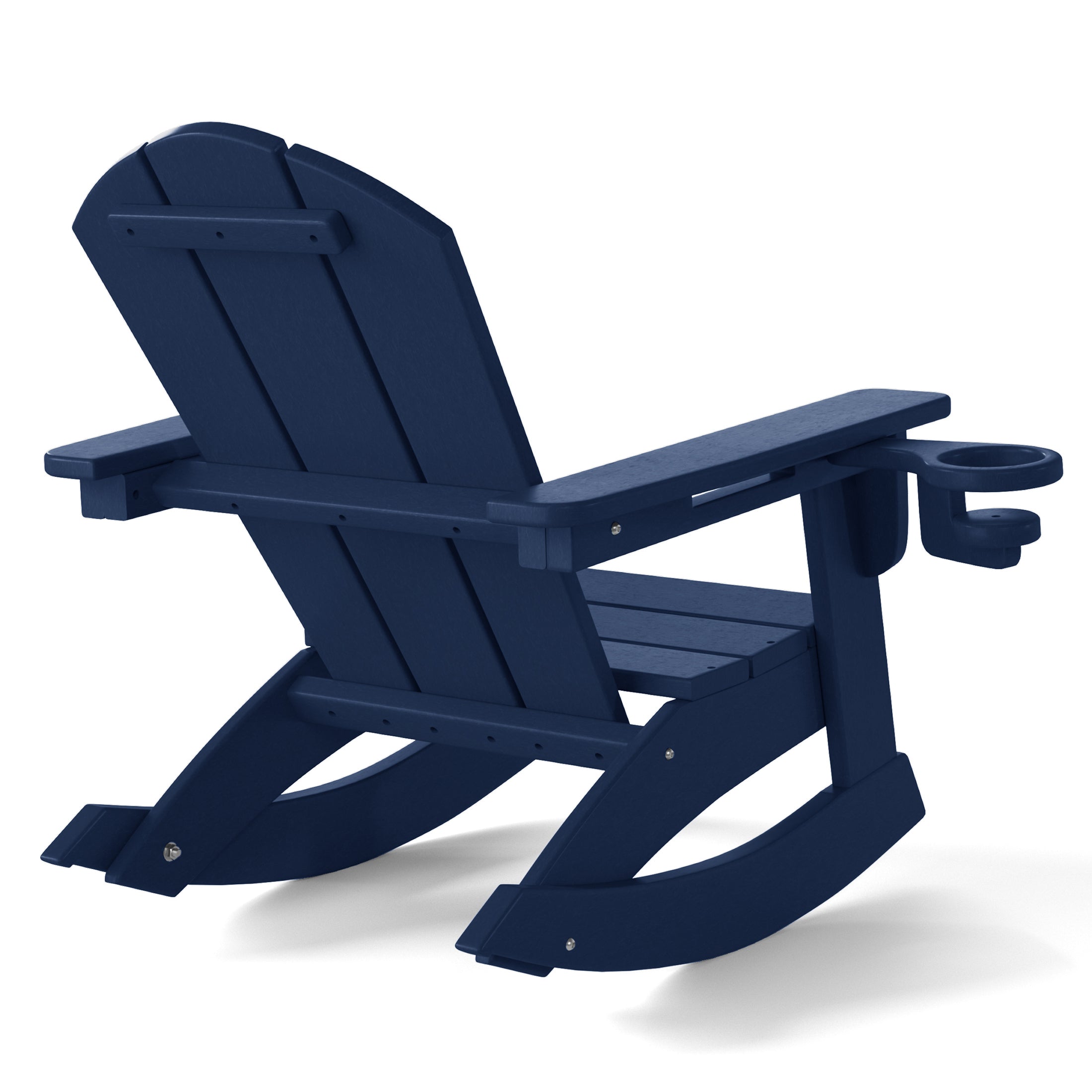 Paradise Outdoor HDPE Plastic Preschool Toddler Classic Adirondack Rocking Chairs (Set of 2)