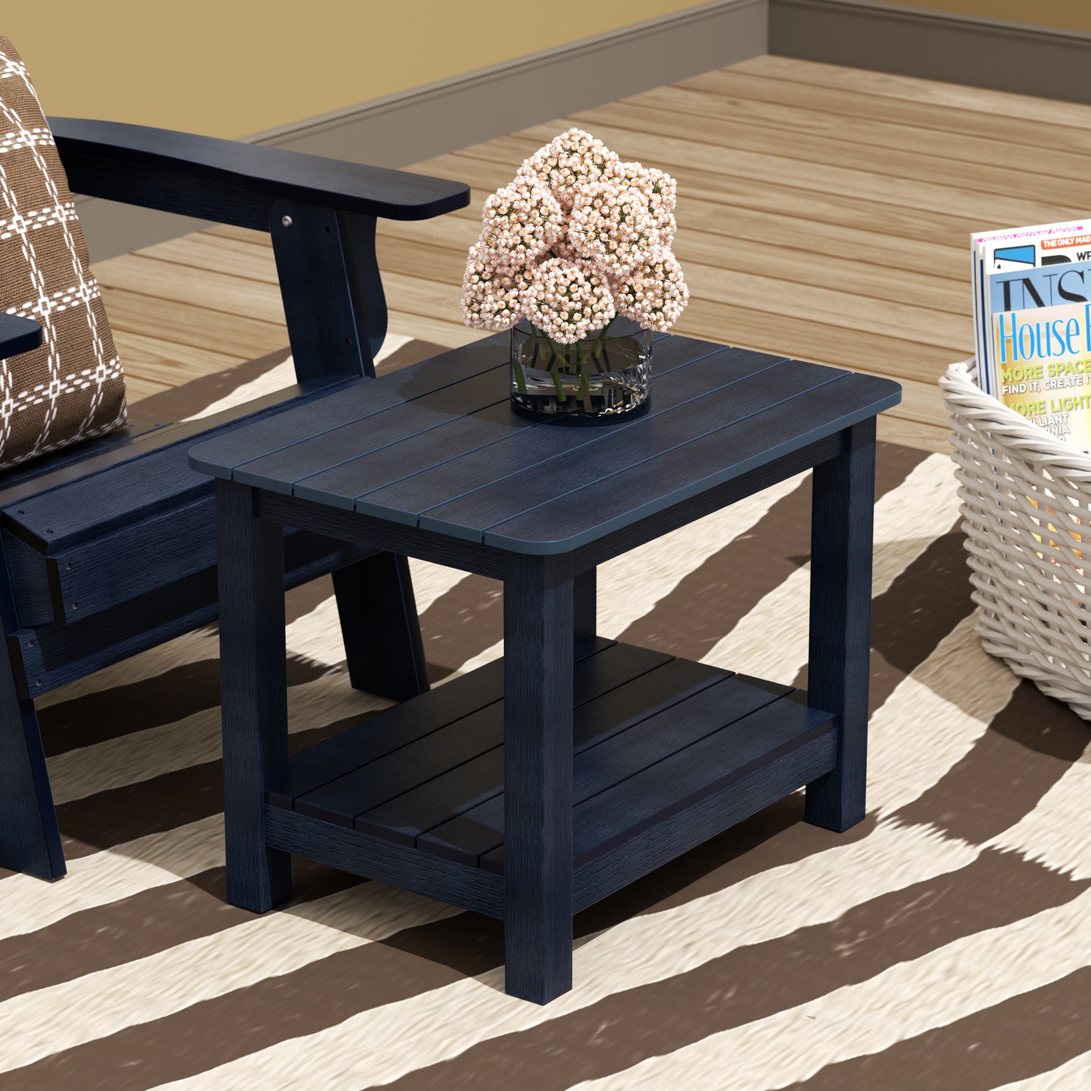 Florence Outdoor Patio All-weather Modern Side Table
