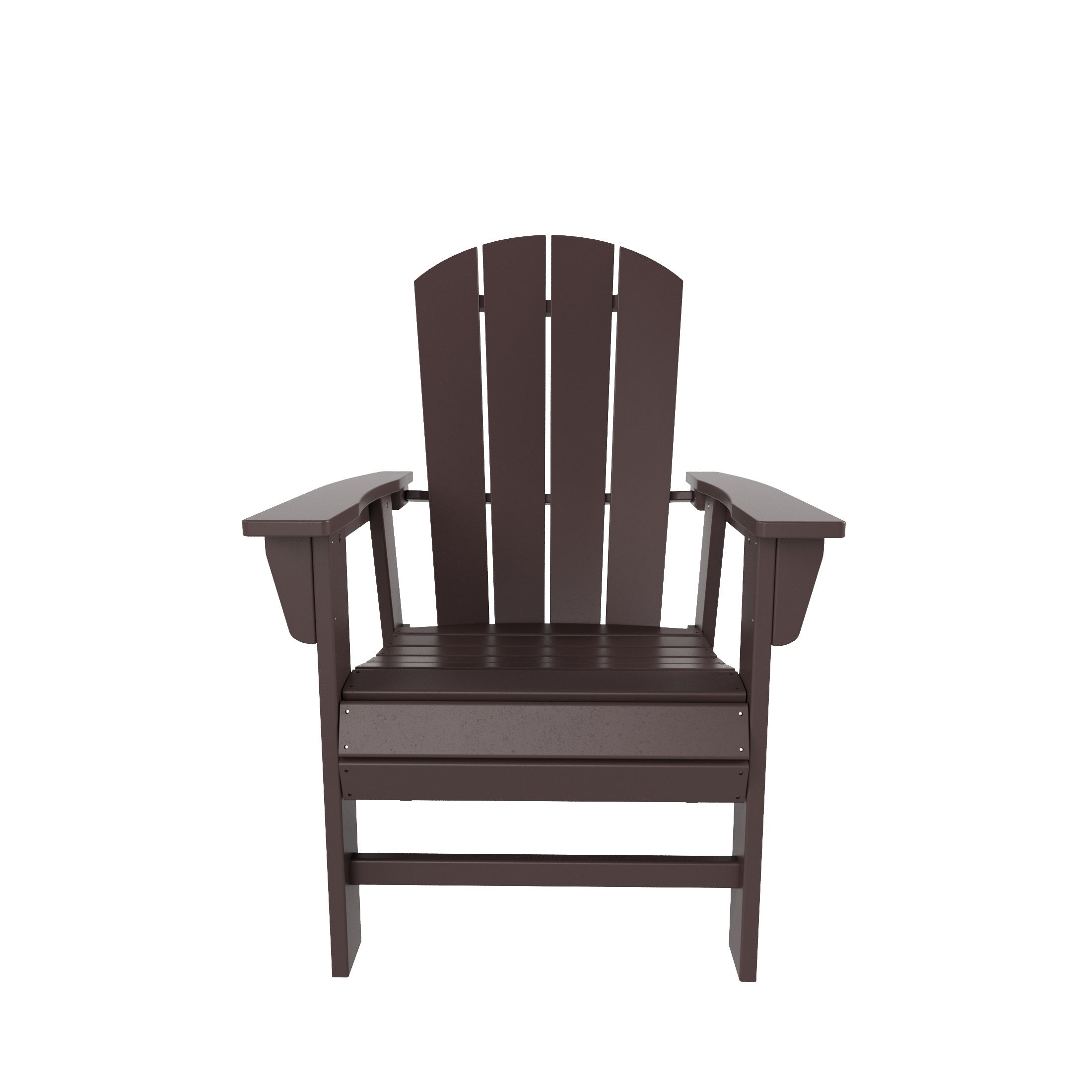 Paradise Malibu Outdoor Patio HDPE Plastic Adirondack Dining Chair