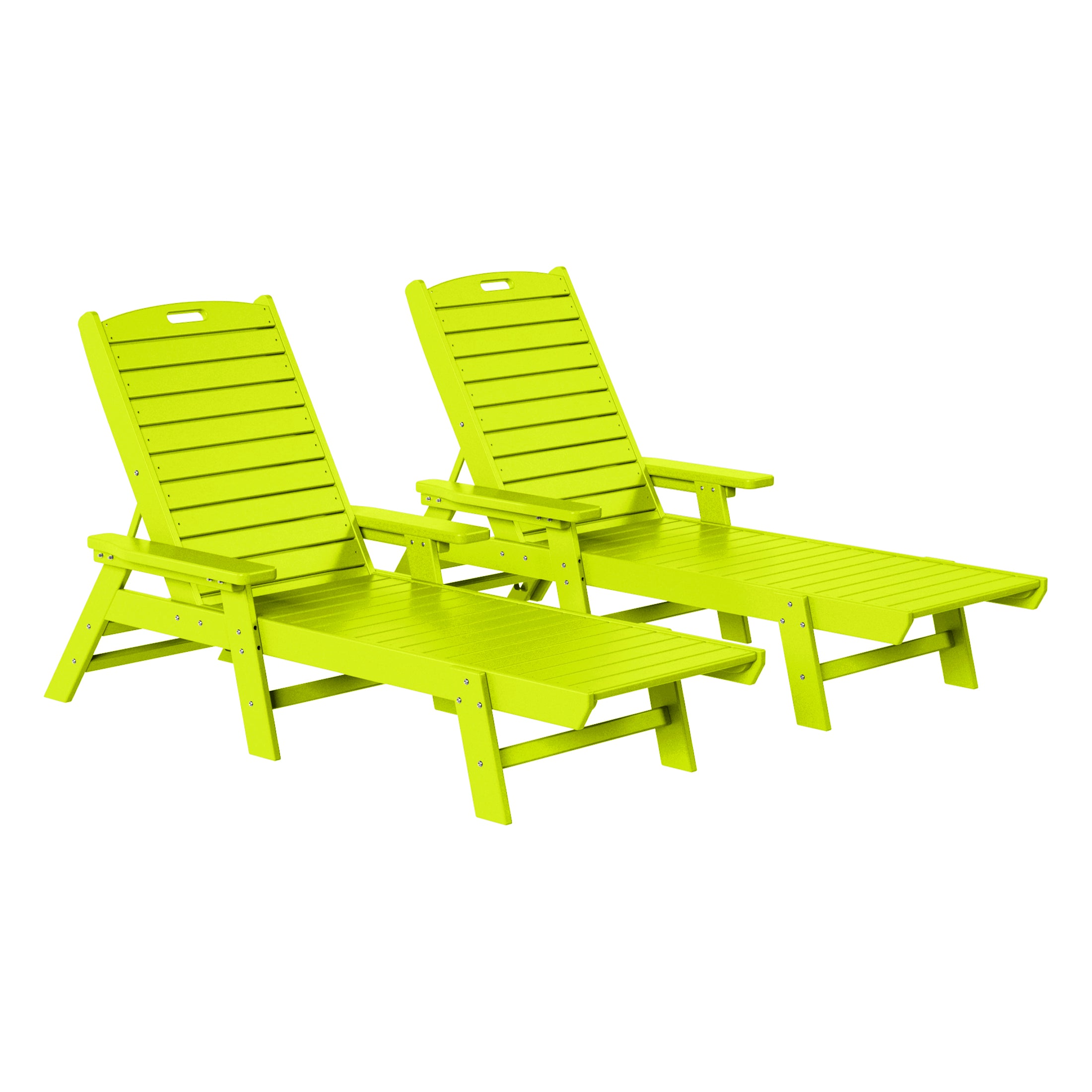 Paradise Poly Reclining Chaise Lounge (Set Of 2)