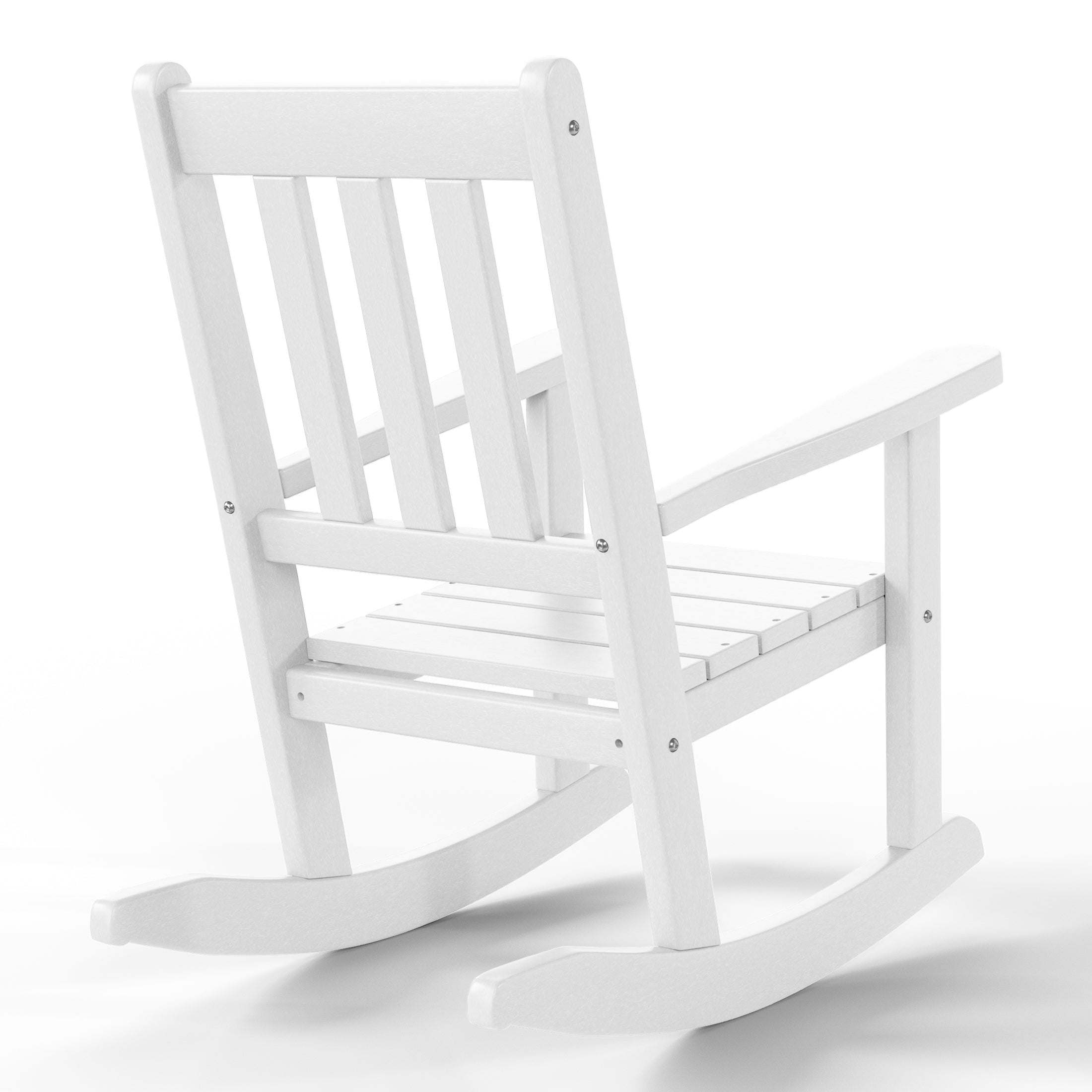 Paradise Outdoor HDPE Plastic Preschool Toddler Rocking Chairs (Set of 2)