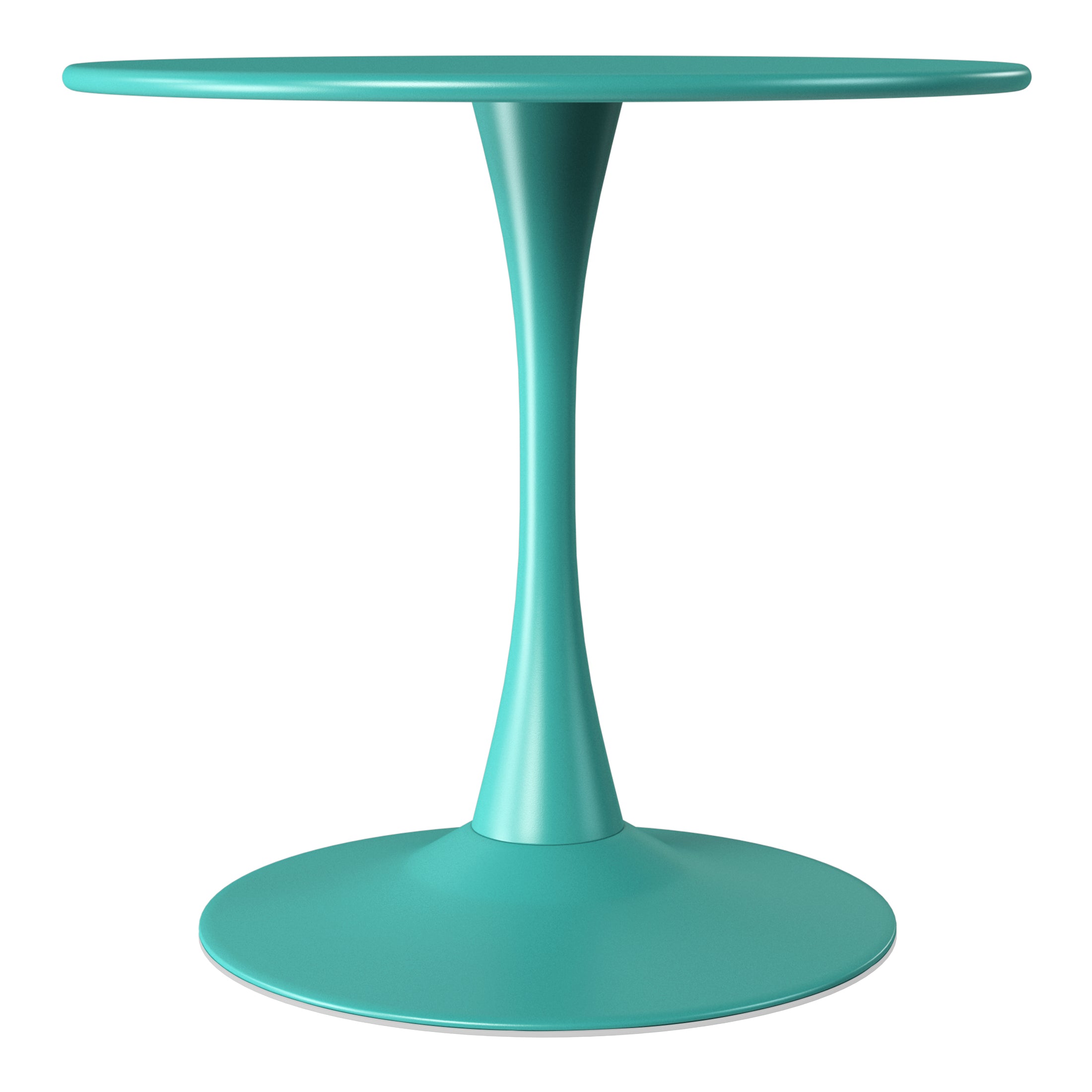 Sunshine 31.5" Round Outdoor Indoor Metal Cocktail Dining Table