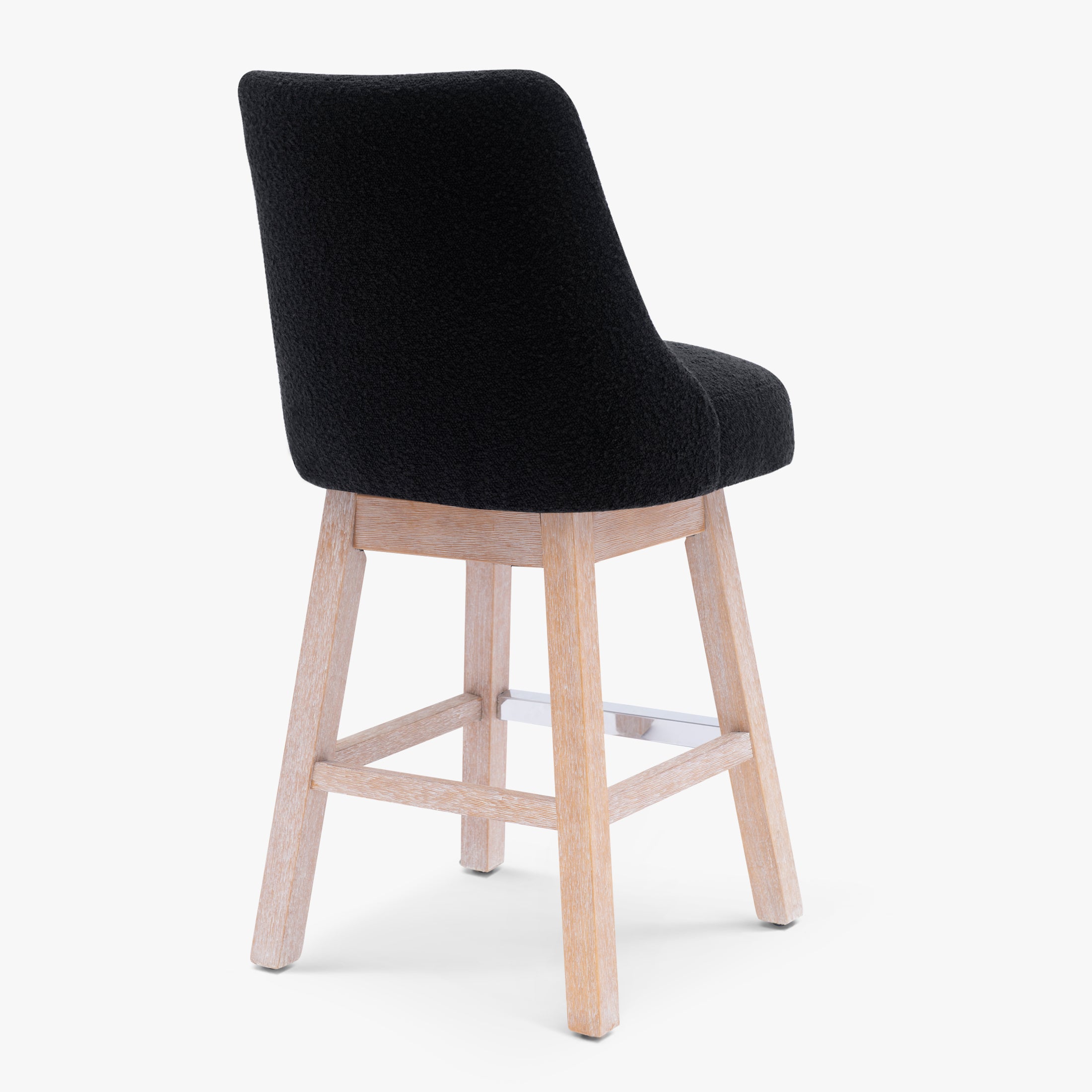 Amélie 26" Upholstered Swivel Counter Height Bar Stools (Set of 3)