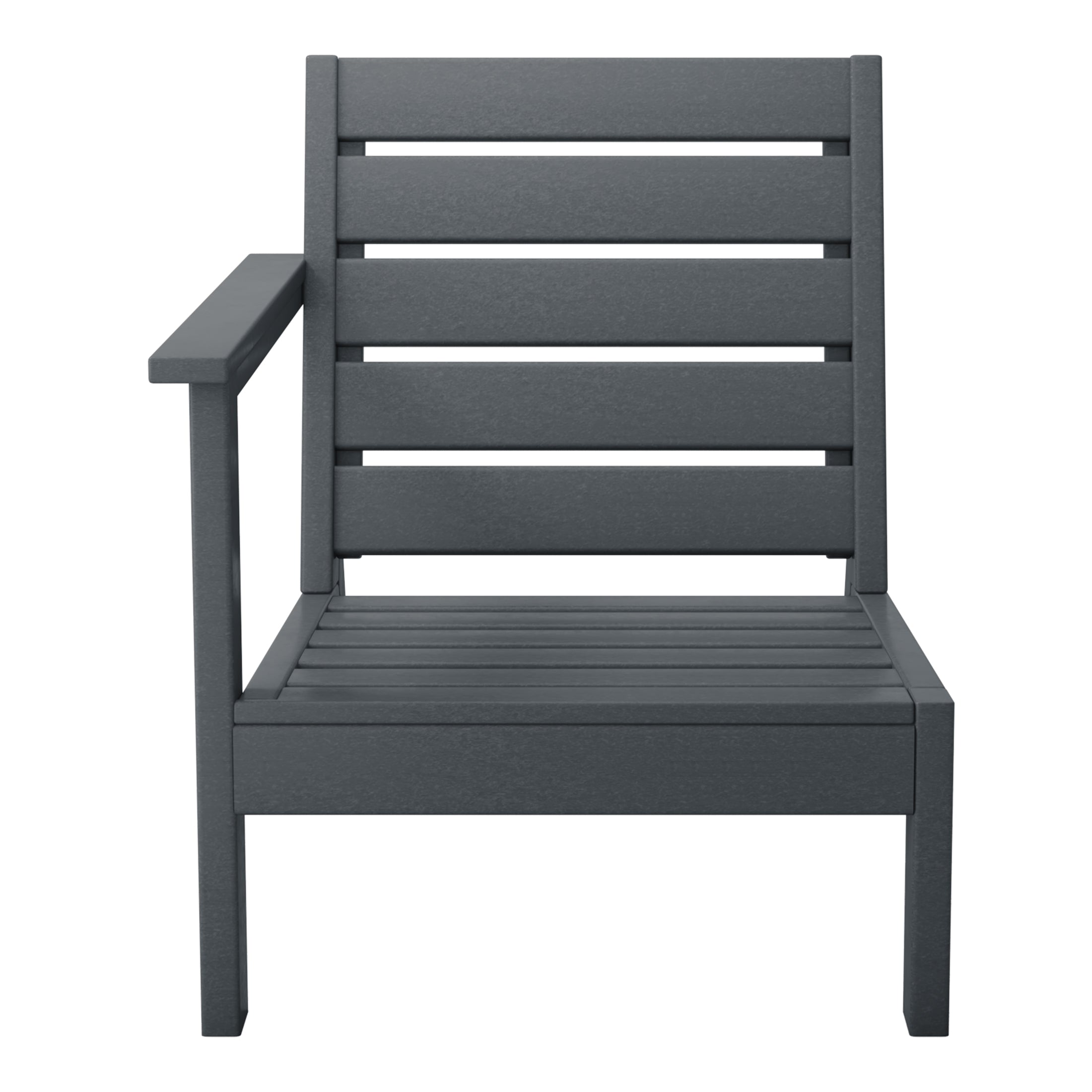 Portsmouth Outdoor Patio HDPE Deep Seating Left Arm Facing Modern Corner Chair