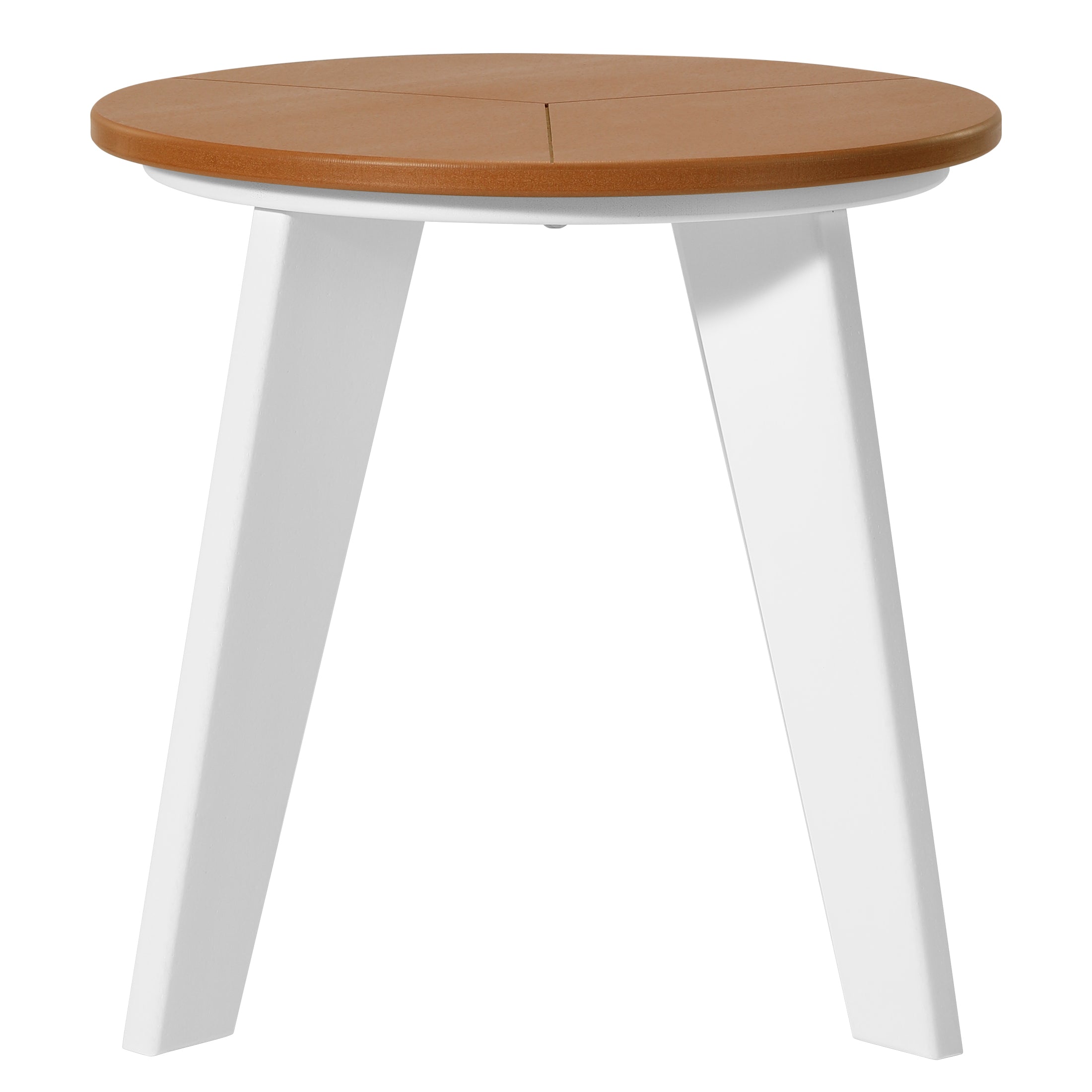 Seaside HDPE Plastic Outdoor Round Adirondack Patio Side Table