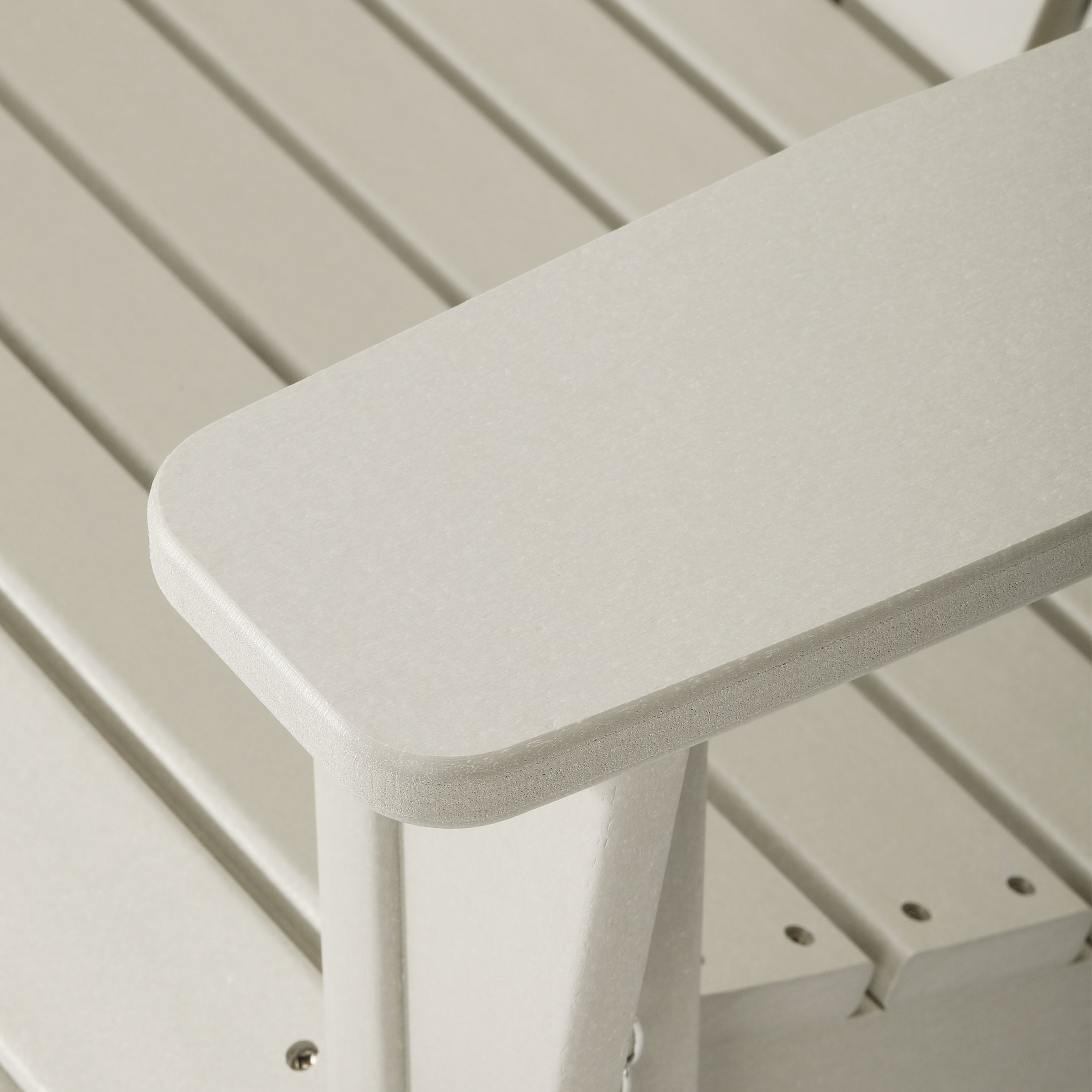 Savannah Outdoor Patio 49" HDPE Folding Adirondack Garden Bench