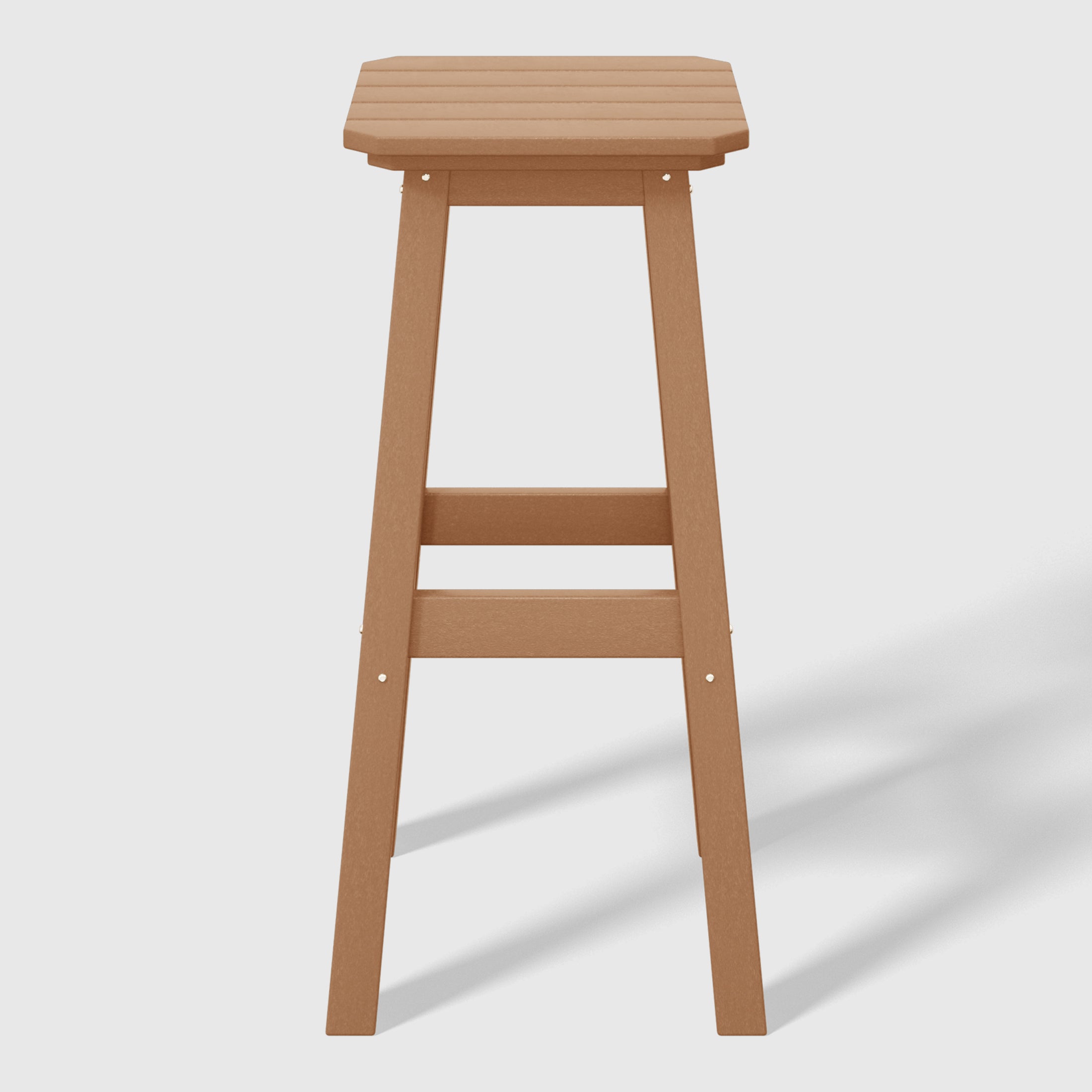 Paradise 29" HDPE Outdoor Patio Square Bar Stools (Set of 2)