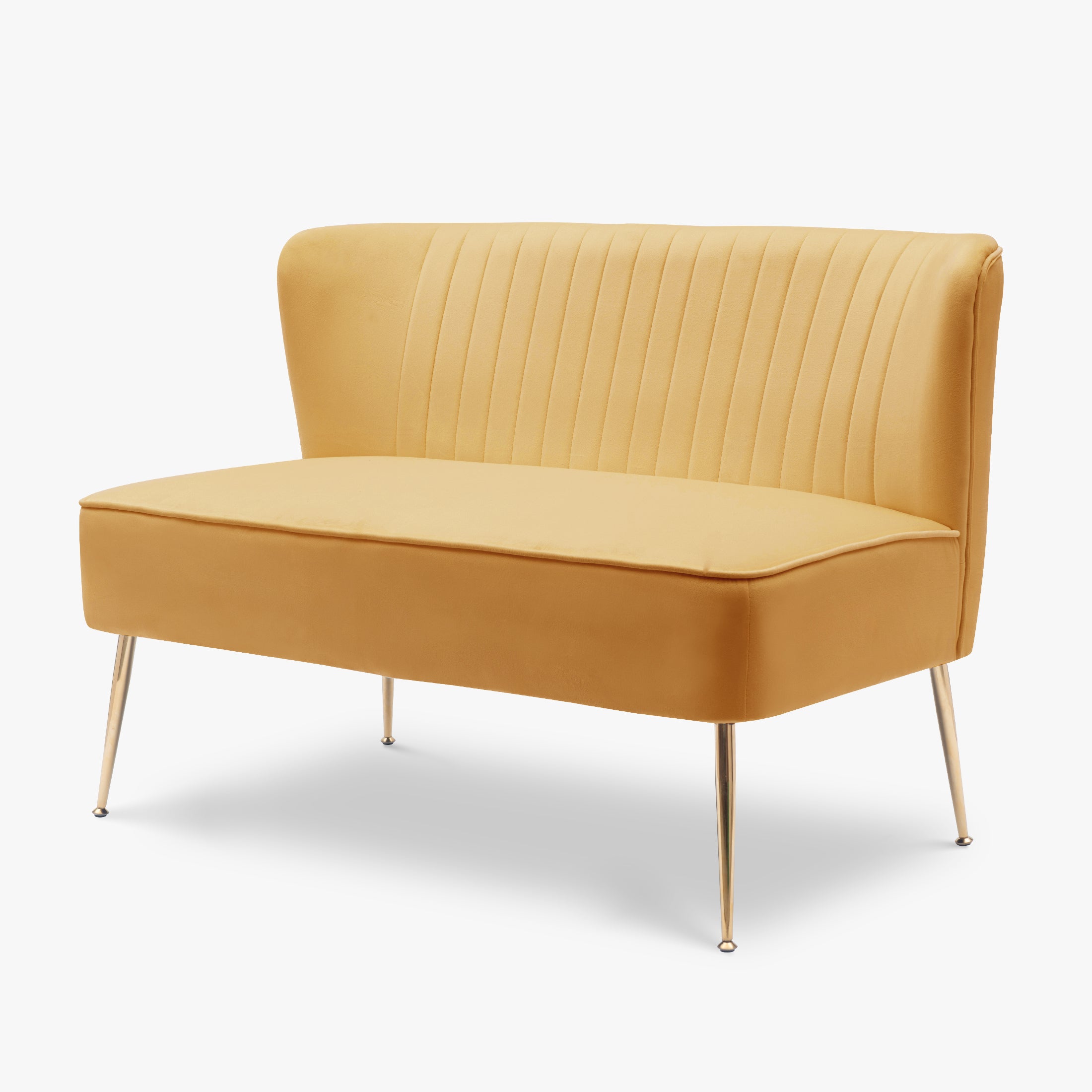 Alaia 46" Wide Upholstered Velvet Love Seat Sofa