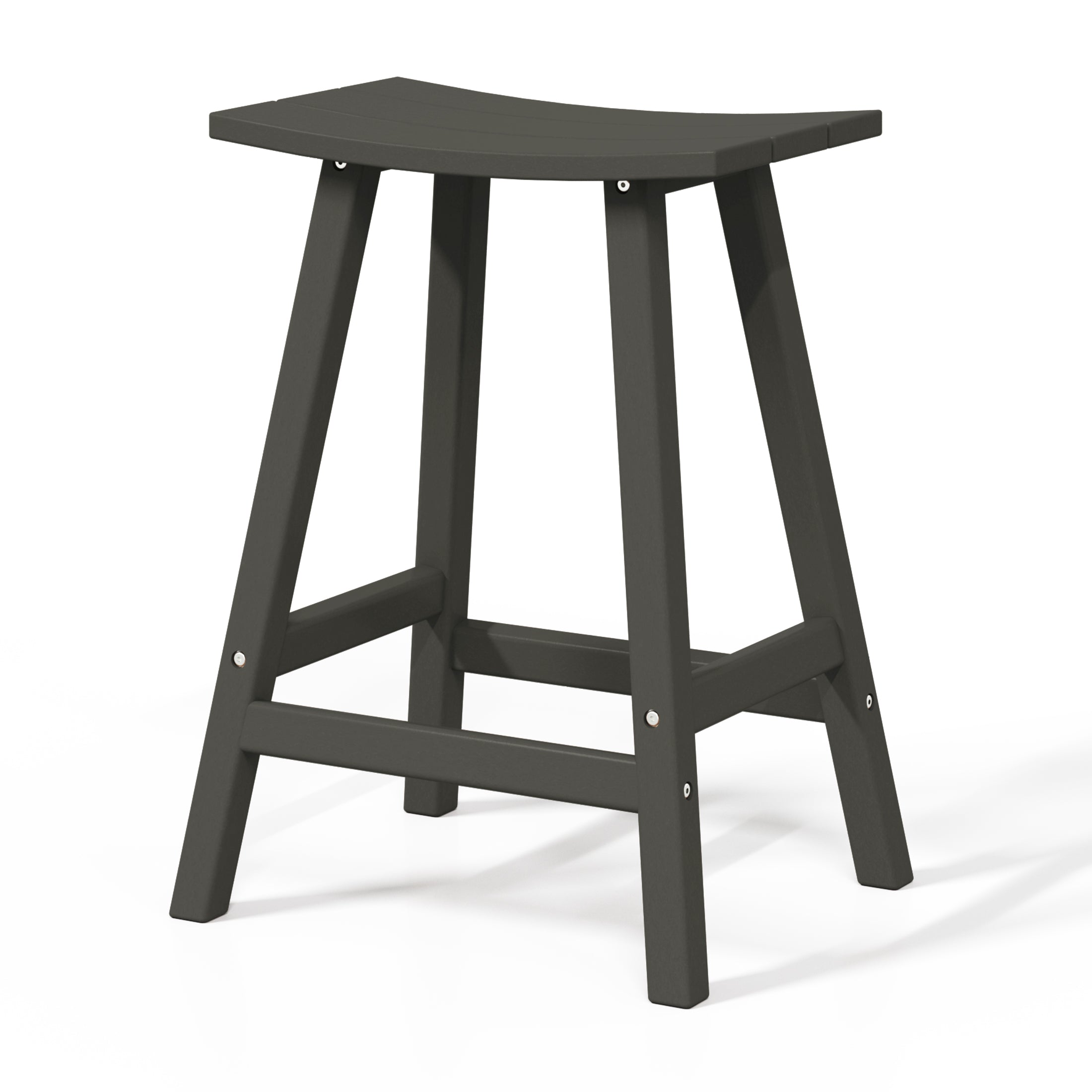 Paradise 2 piece set of 24" height Outdoor / Patio Saddle bar stools