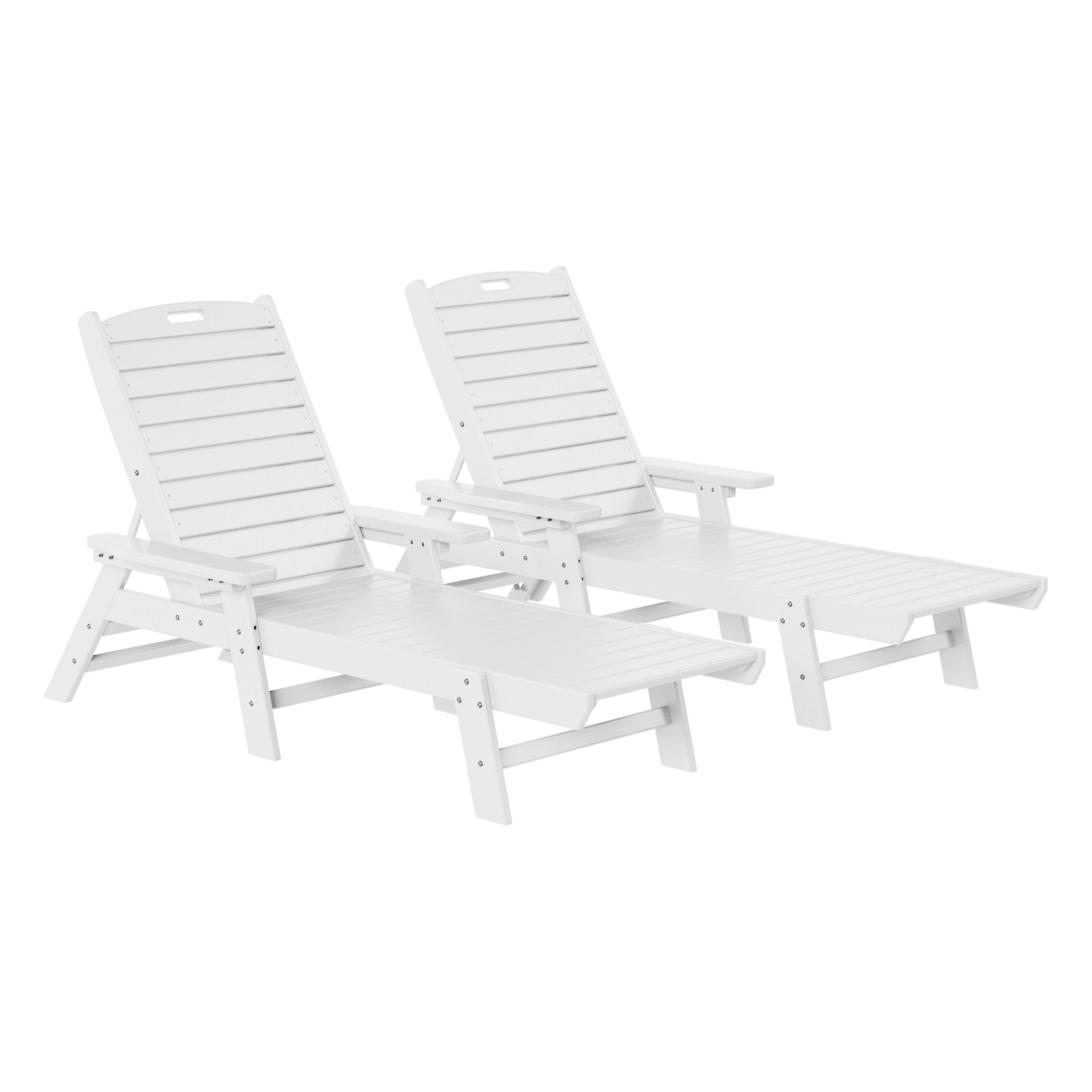 Paradise Poly Reclining Chaise Lounge (Set Of 2)