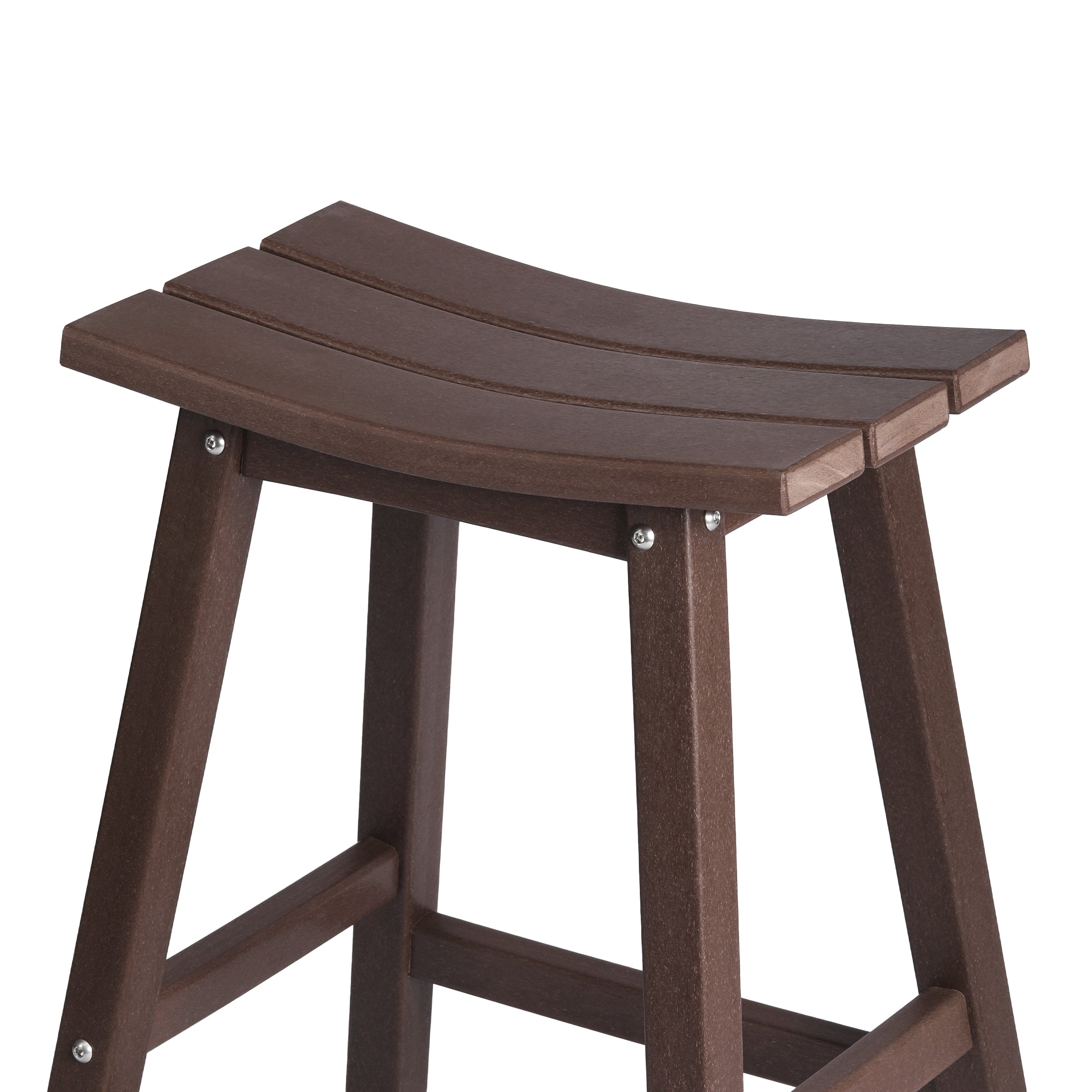 Paradise 2 piece set of 24" height Outdoor / Patio Saddle bar stools