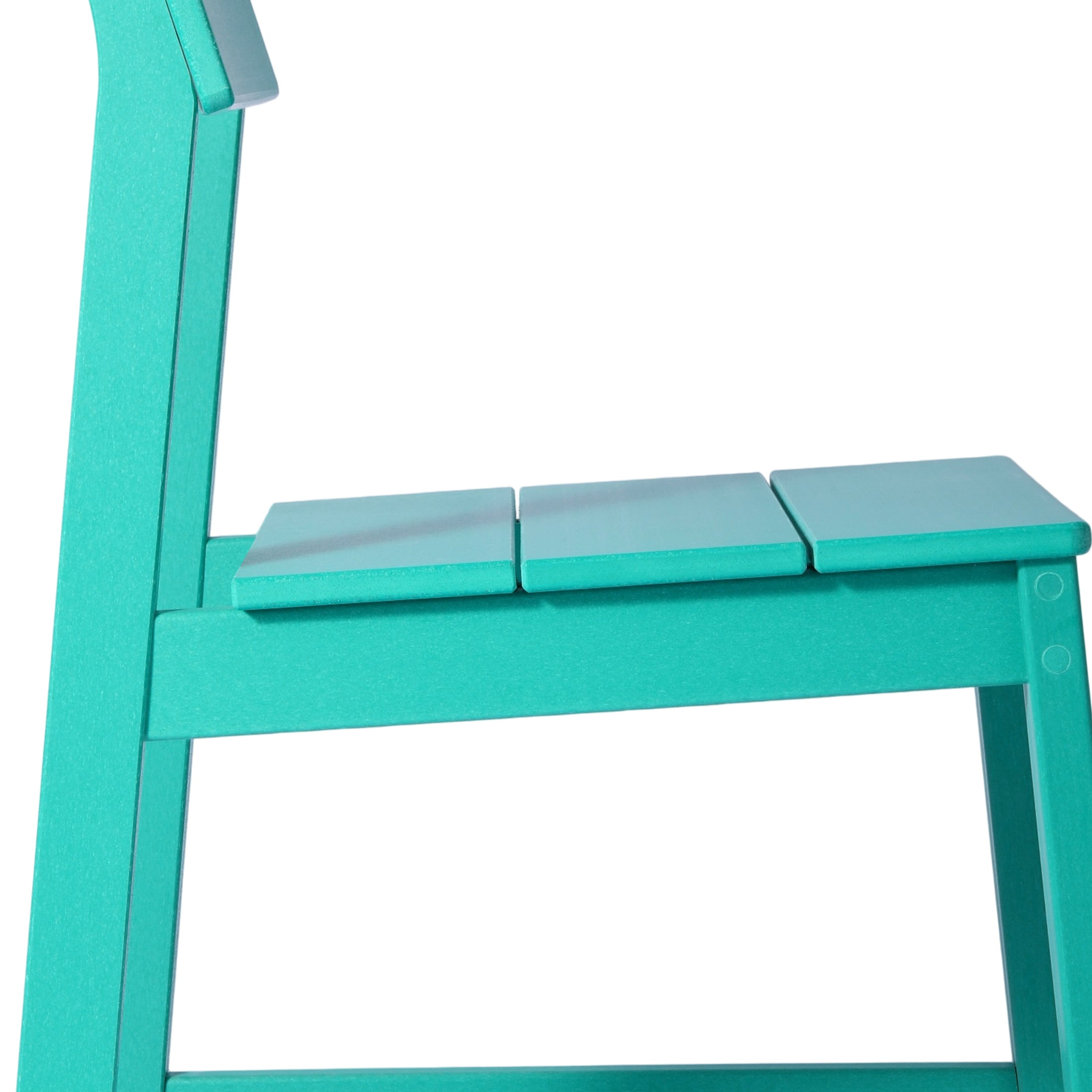 Cambria Modern HDPE Outdoor Armless Patio Dining Chairs (Set of 2)