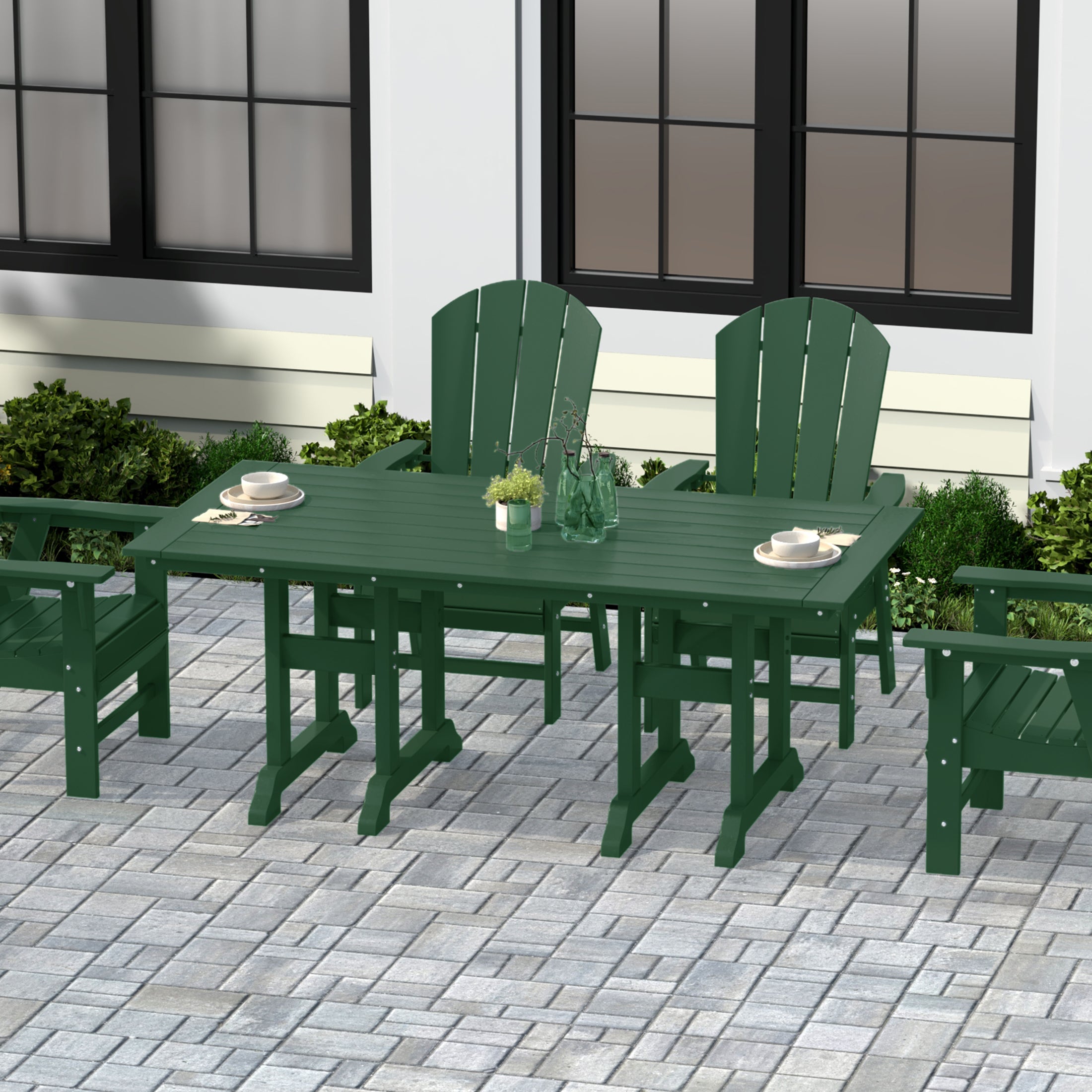 Paradise 71" Outdoor Patio Dining Table