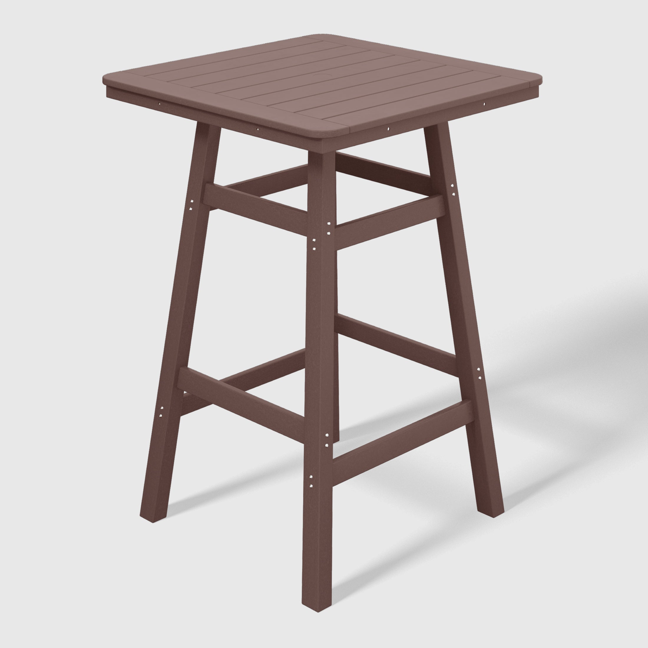 Paradise 5-Piece HDPE Outdoor Patio Dining Bar Bistro Table Set with Bar Stools