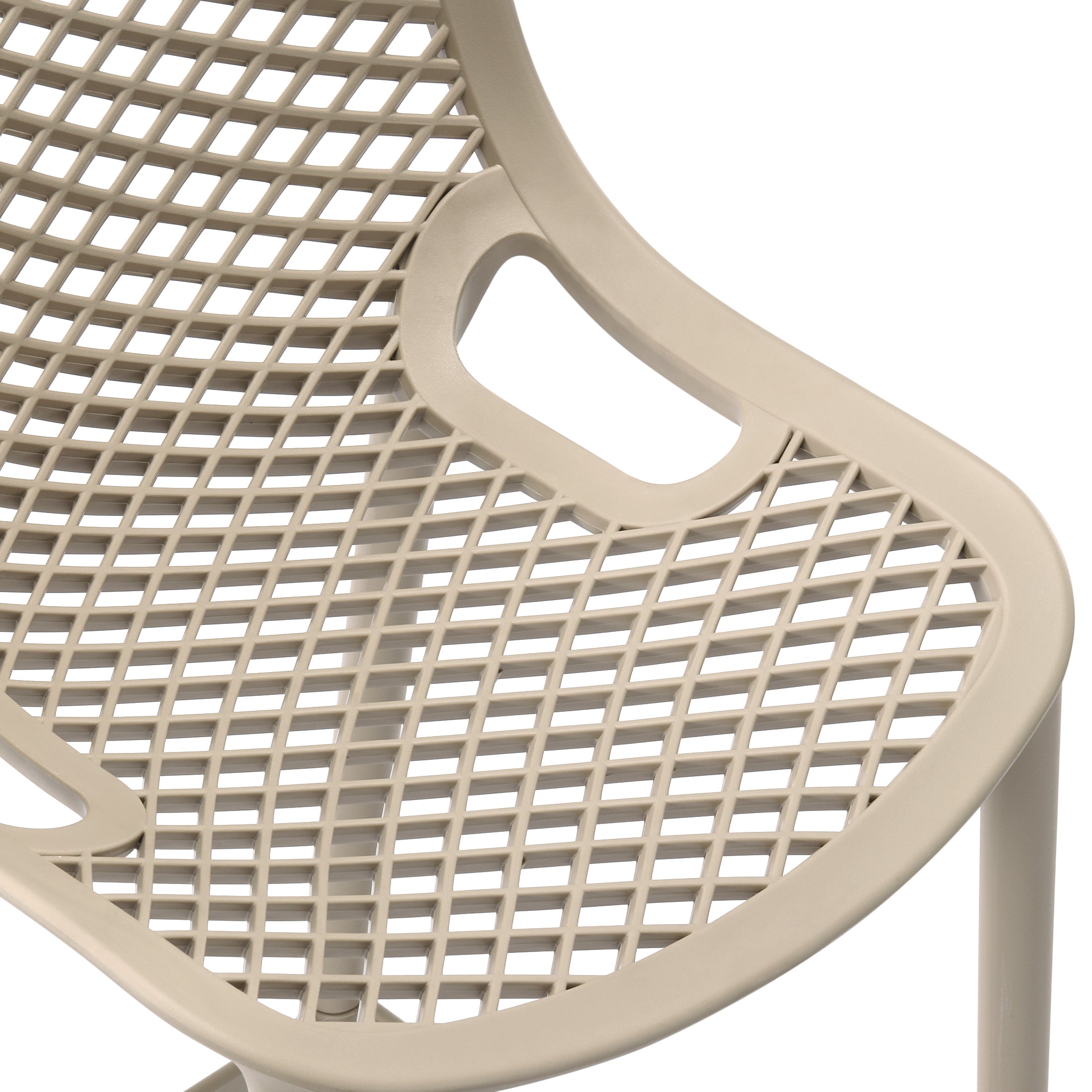 Sunshine 41.75" Outdoor Modern Polypropylene Plastic Patio Bar Height Stools (Set of 2)