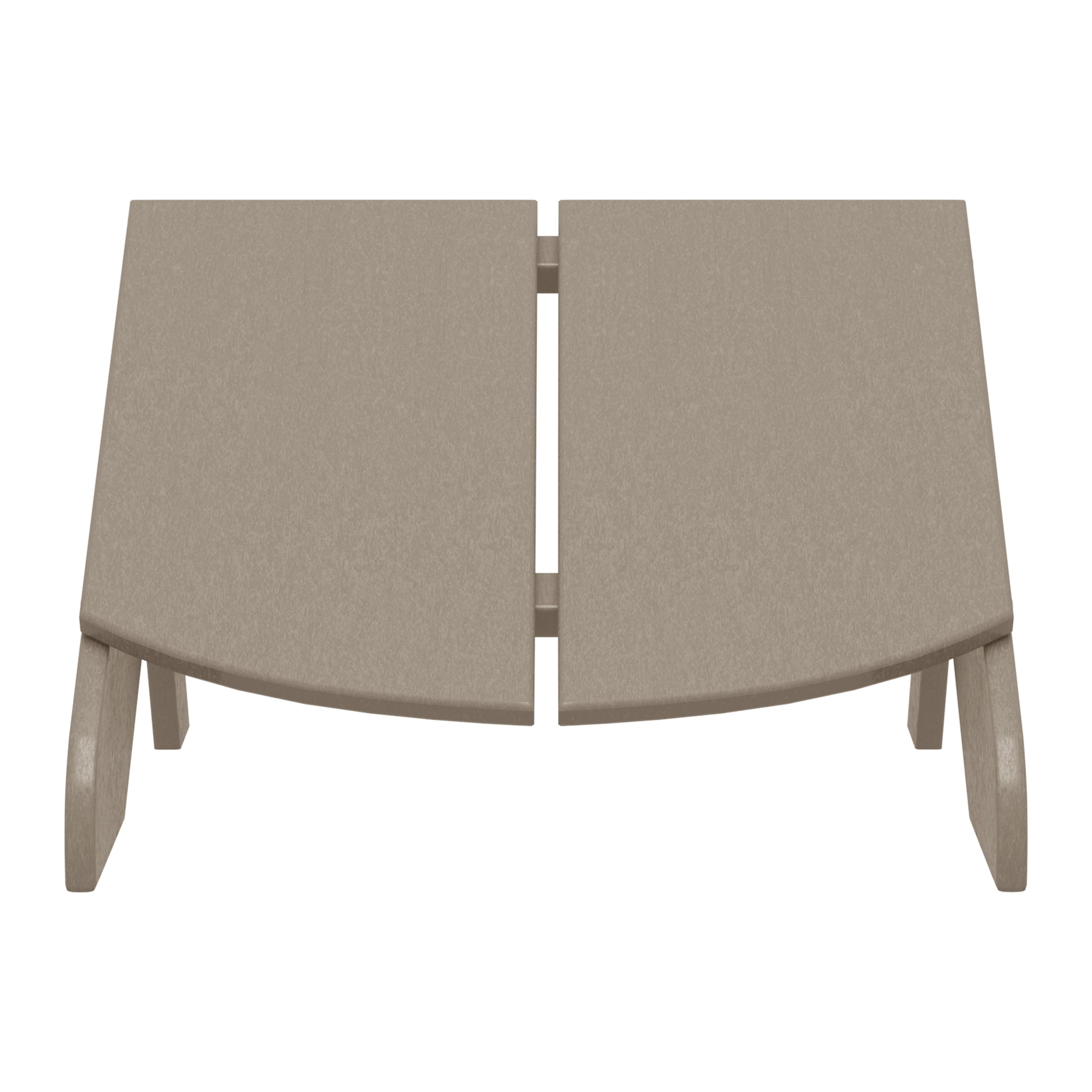 Seaview Modern HDPE Plastic Folding Patio Adirondack Ottoman