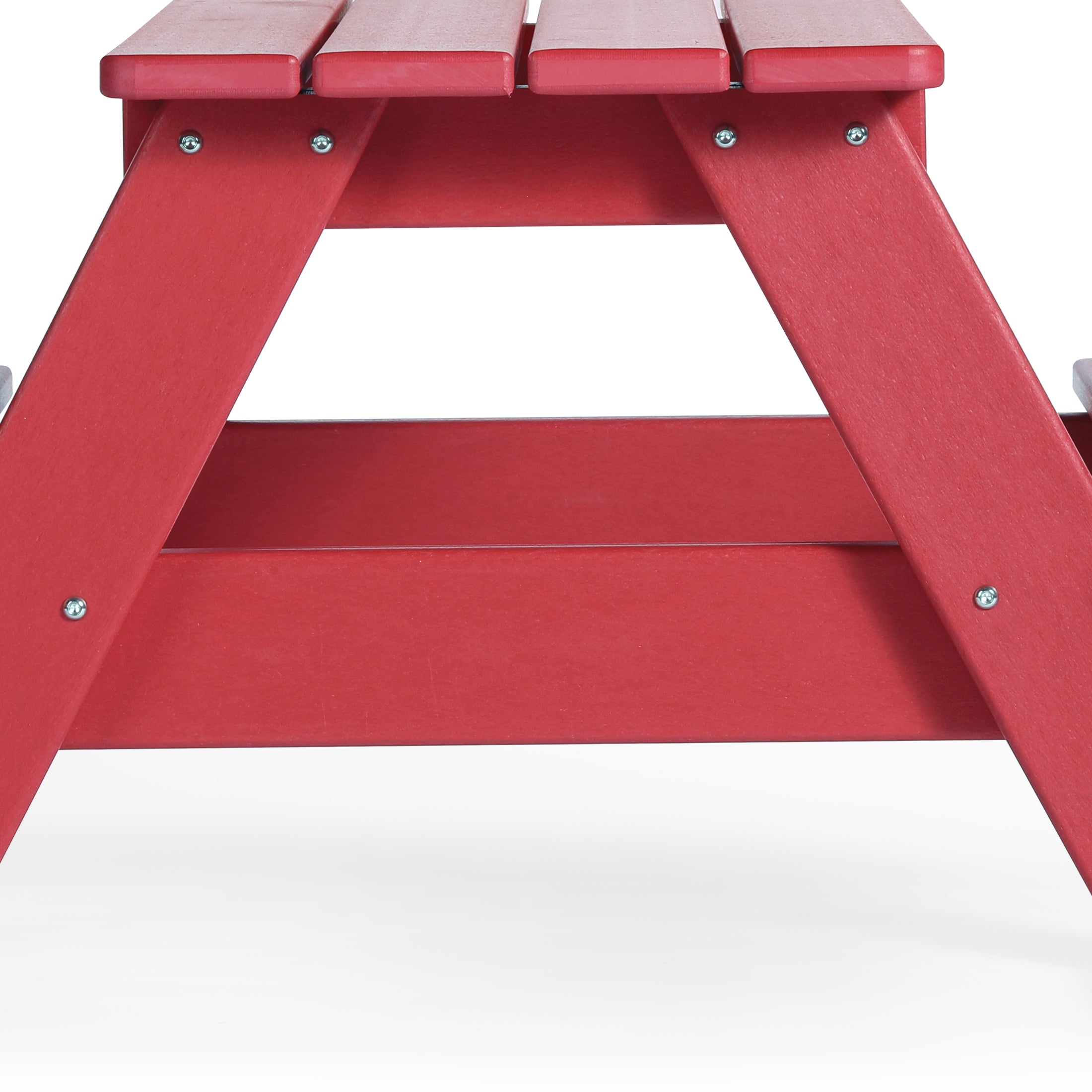 Paradise Outdoor Patio Kids HDPE Plastic Picnic Bench Table