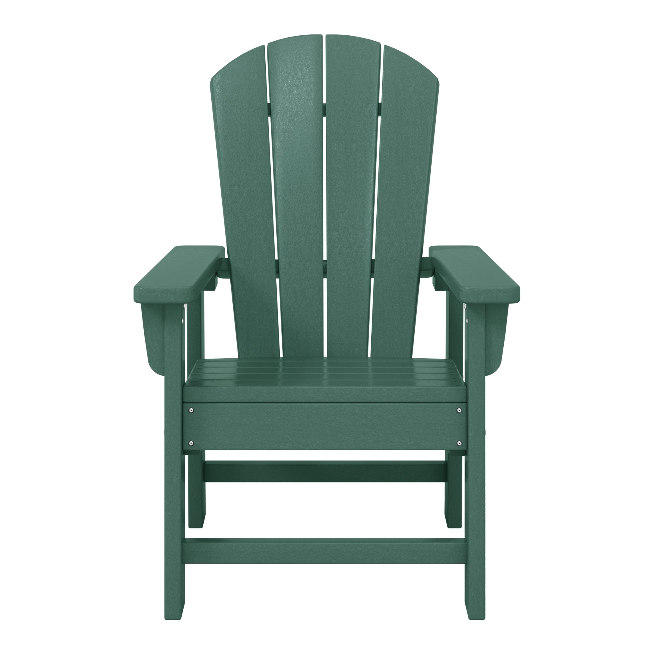 Paradise 2-Piece Kids Outdoor HDPE Adirondack Chair With Square Side Table Set