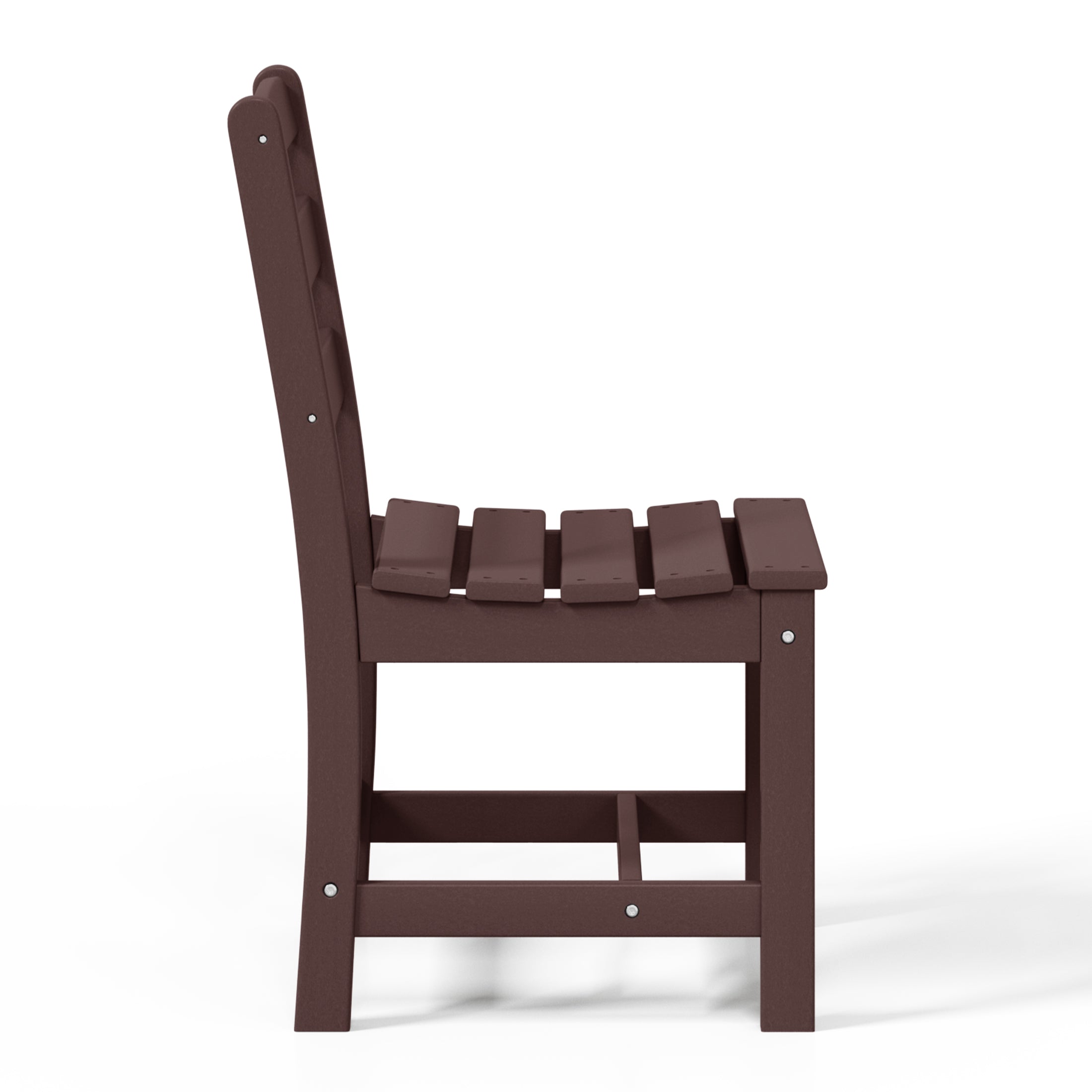 Palms Outdoor HDPE Patio Classic Armless Dining Side Chair