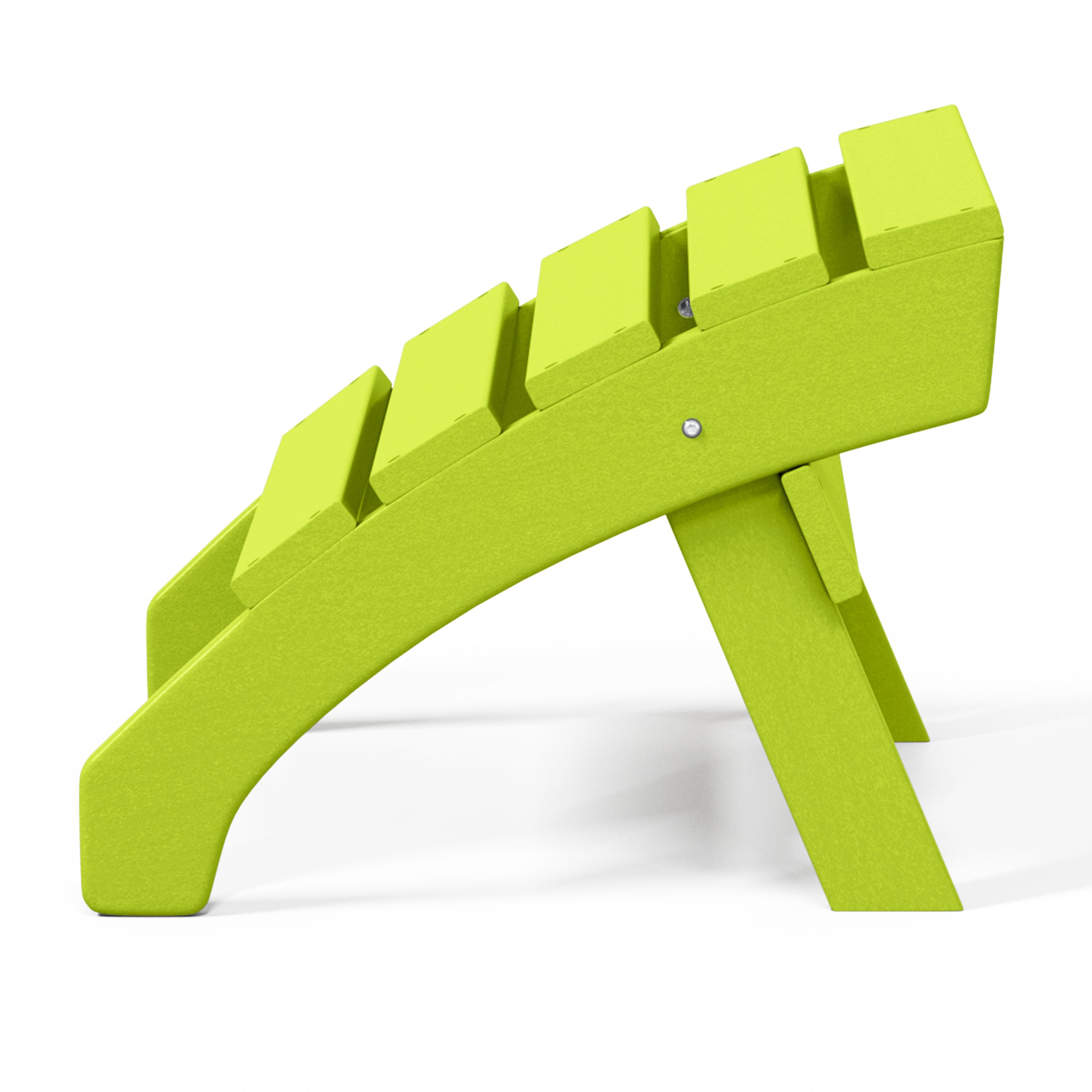 Portside Outdoor Patio HDPE Adirondack Ottoman Footrest