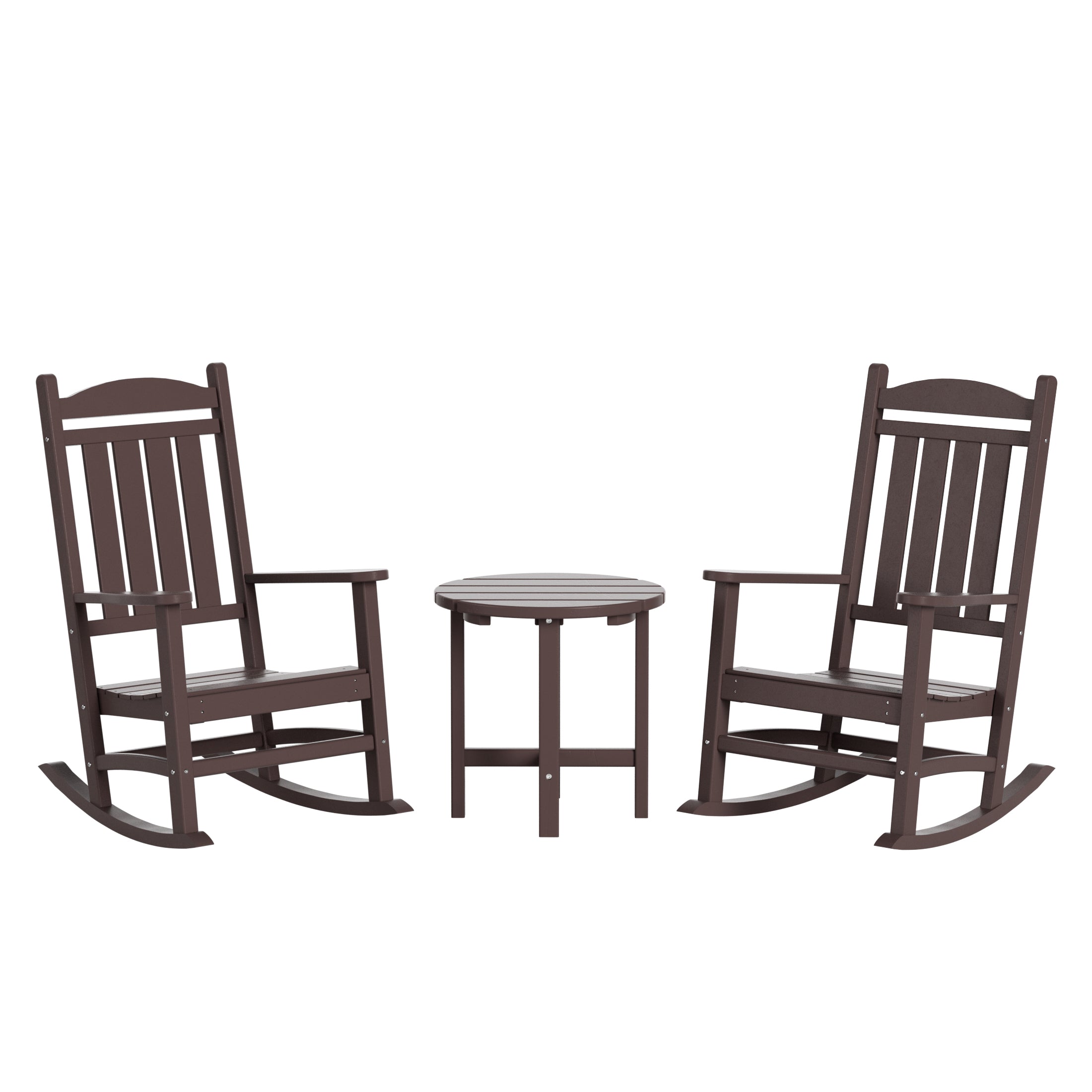 Paradise 3-Piece set Outdoor / Patio rocking chairs with a side table ( 2 seater )