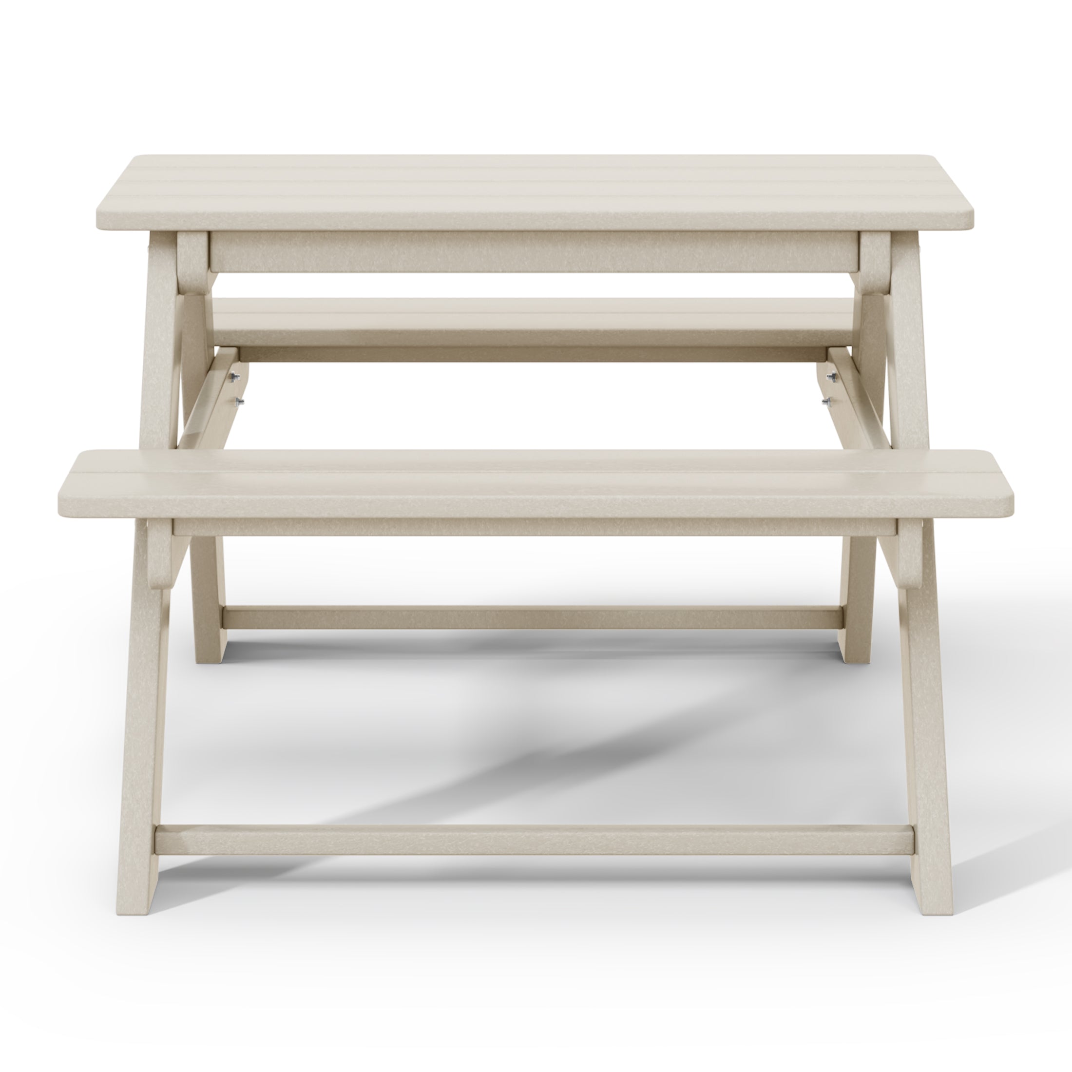 Paradise Outdoor Patio Kids HDPE Bench Picnic Table