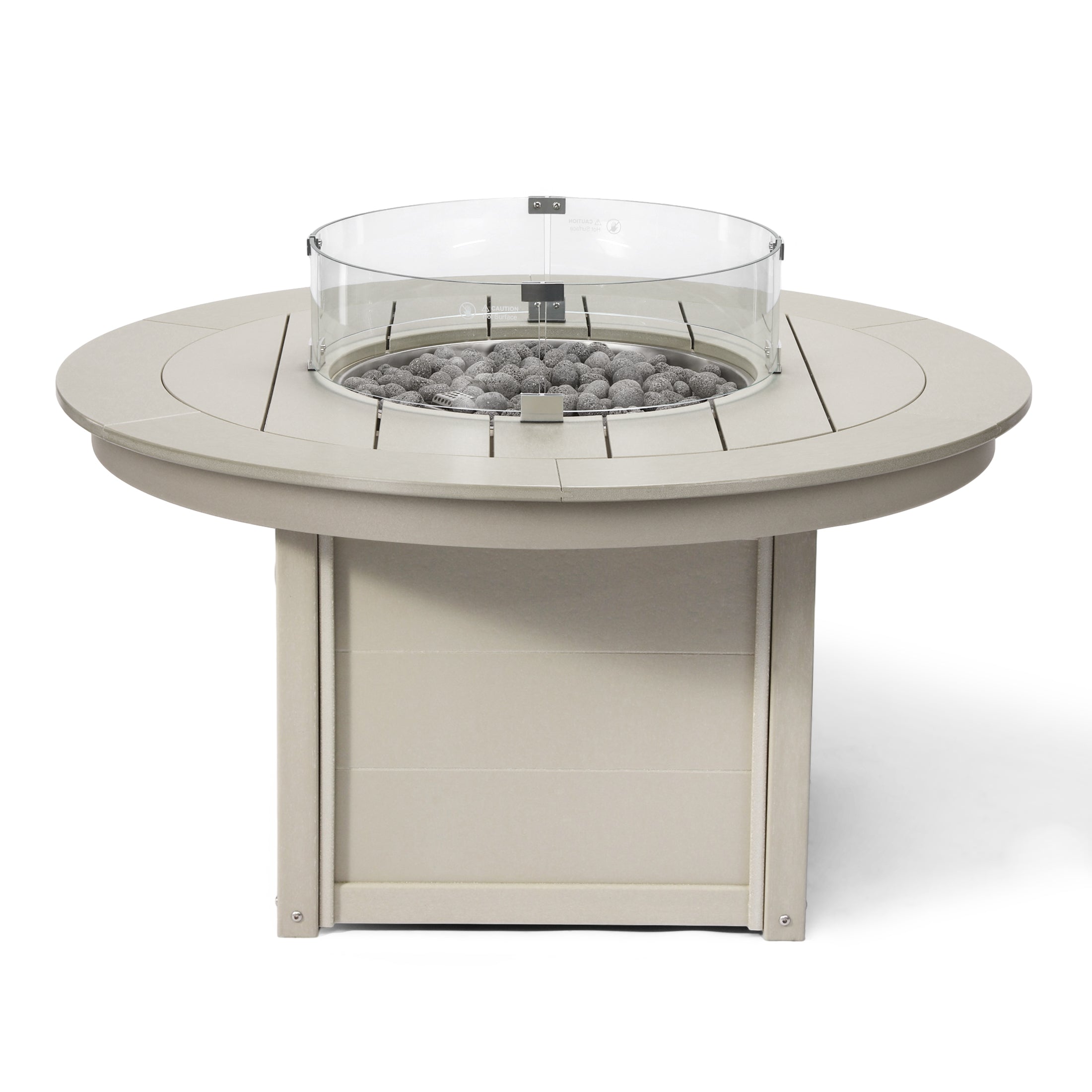 Sol 47" Modern Outdoor 55,000 BTU Patio Propane Round Fire Pit Table