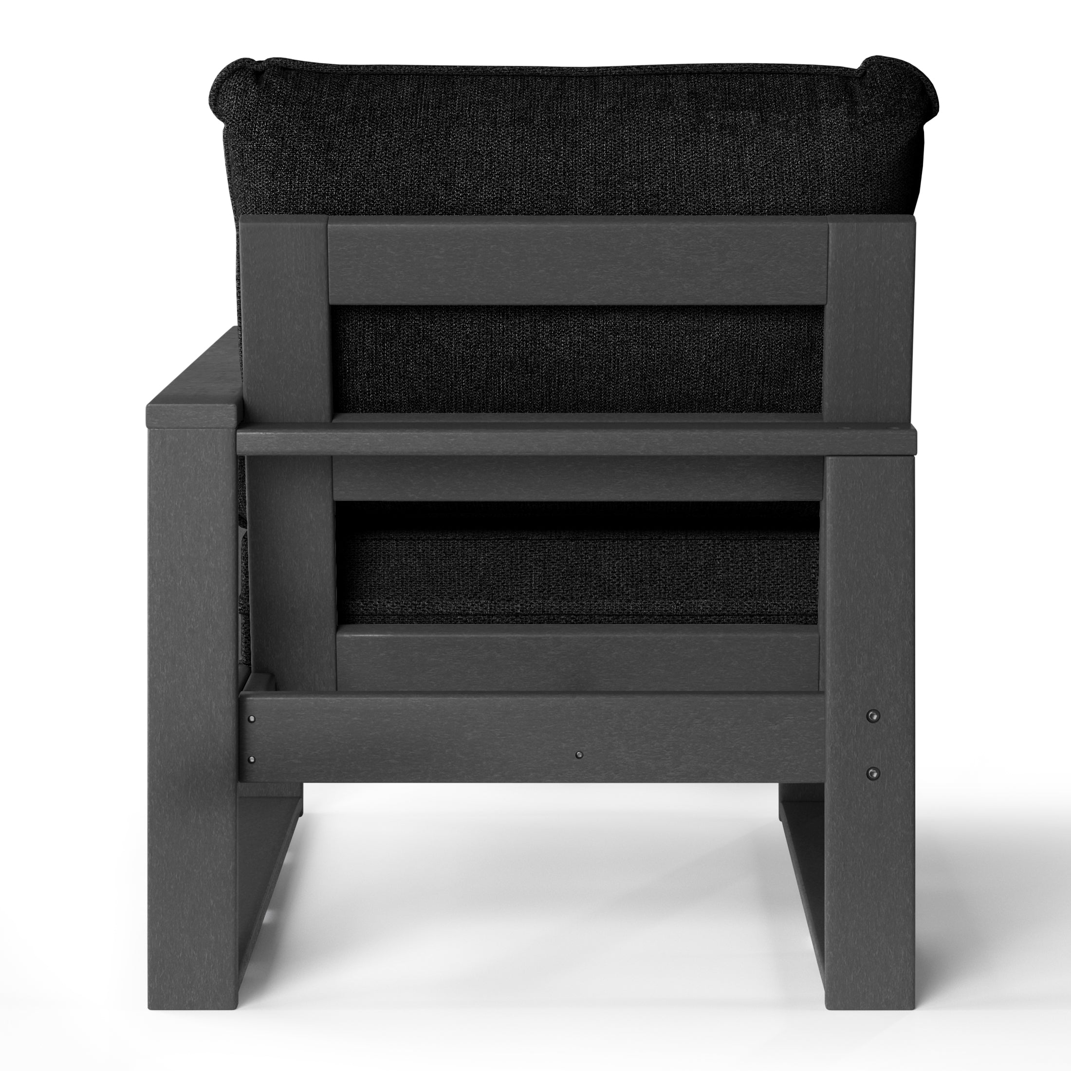 Rockaway Outdoor Patio HDPE Right Arm Facing Sectional Corner Chair with Patio Cushions