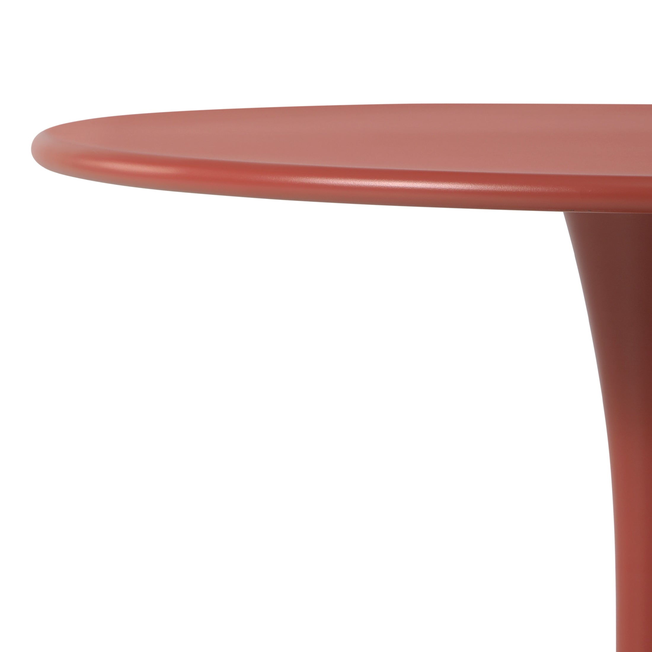 Sunshine 31.5" Round Outdoor Indoor Metal Cocktail Dining Table