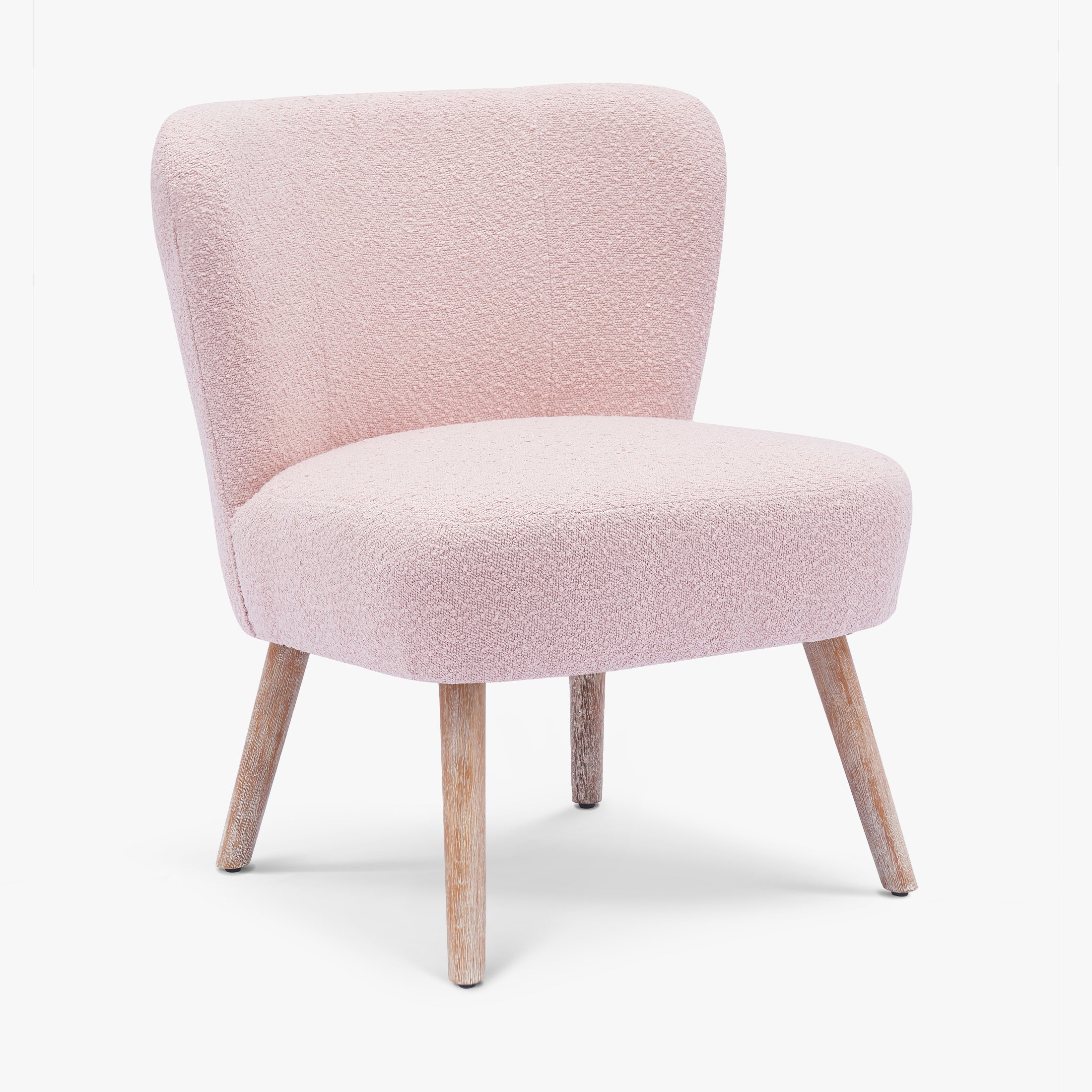 Amélie 25" Wide Upholstered Boucle Accent Chairs Set of Two